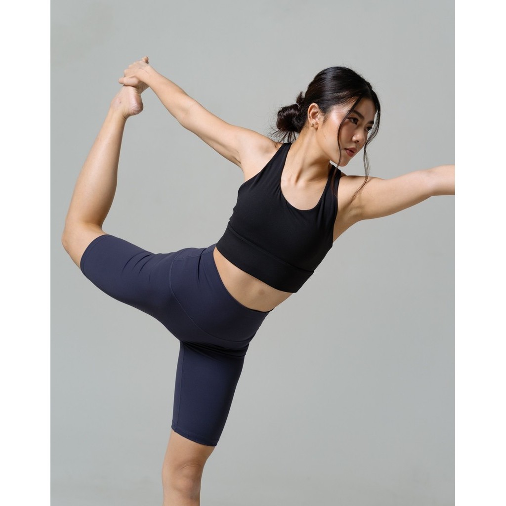 Laurelton Niki Short Legging - High Waistband & Tummy Control | Legging Olahraga Yoga Pilates Gym Wanita Celana Olahraga Wanita