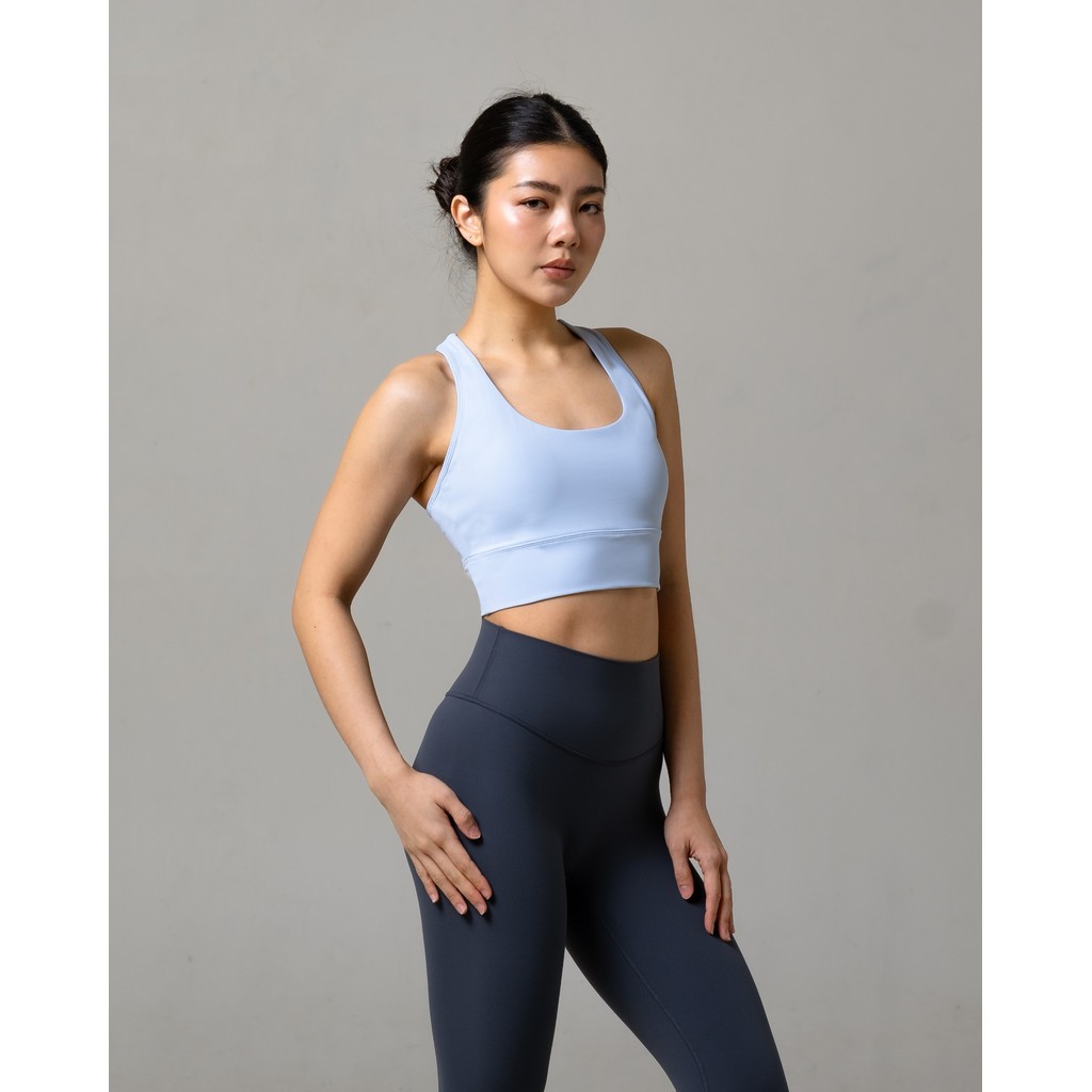 Laurelton Flow Racerback Sport Bra - Racerback Crop & High Support | Sport Bra Yoga Pilates Gym Wanita Atasan Olahraga Wanita