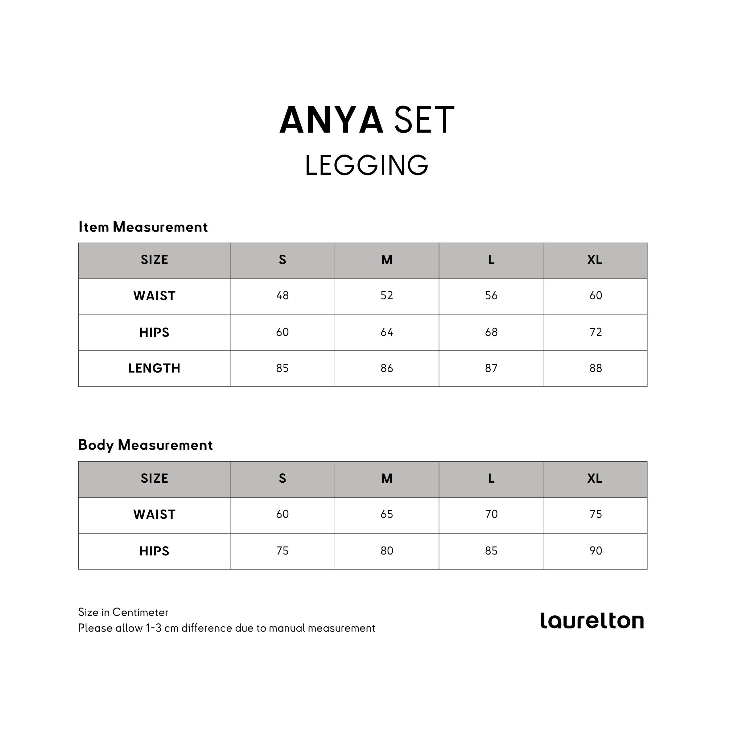 Laurelton Anya Set - High Impact & Second Skin Feel | Set Pakaian Olahraga Yoga Pilates Gym Wanita Atasan & Celana Olahraga Wanita