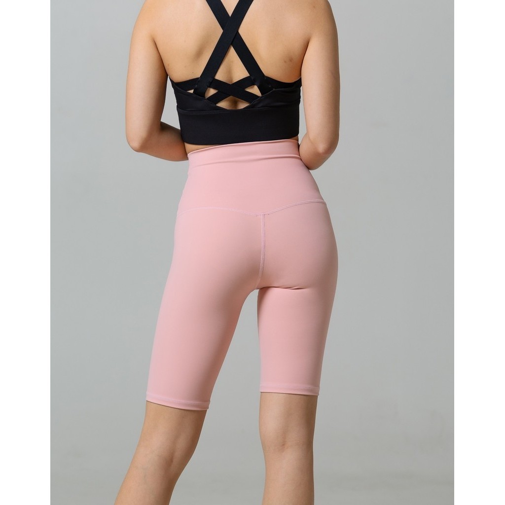 Laurelton Niki Short Legging - High Waistband & Tummy Control | Legging Olahraga Yoga Pilates Gym Wanita Celana Olahraga Wanita