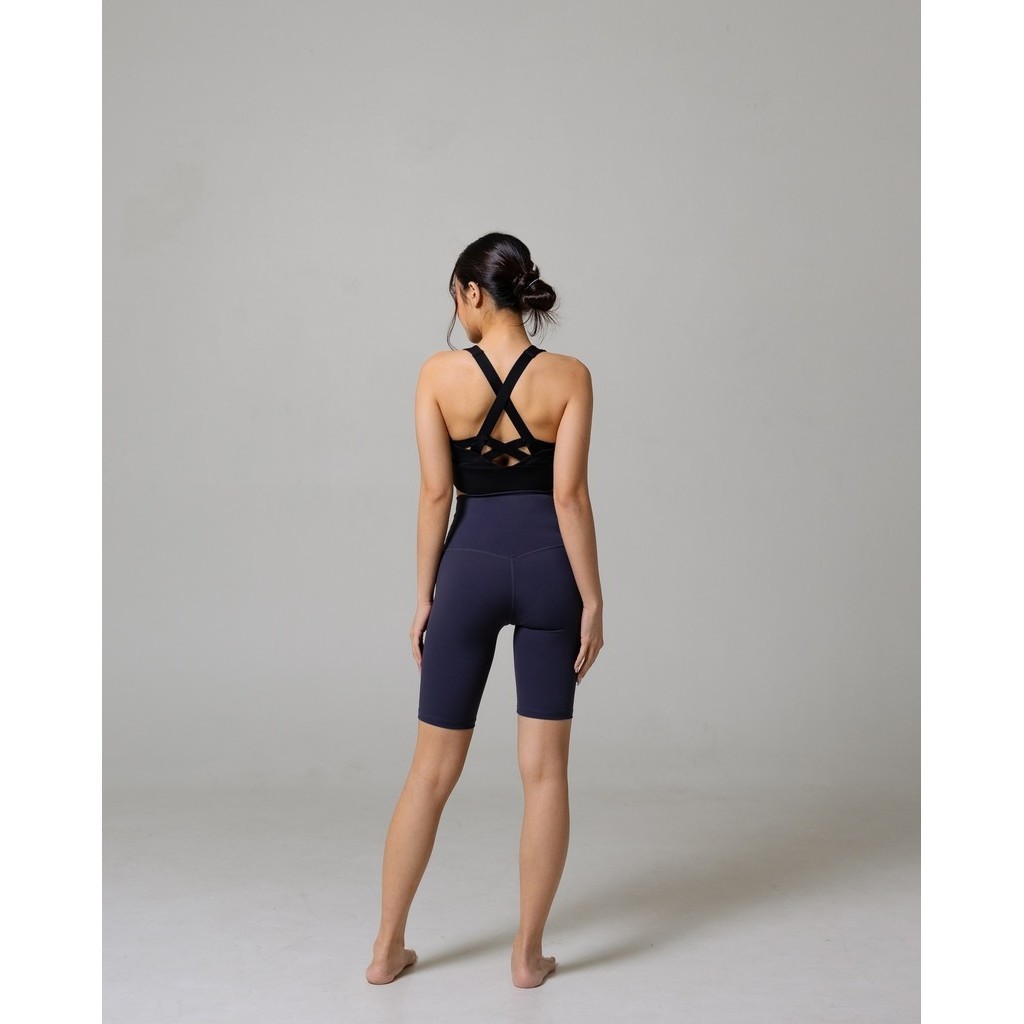 Laurelton Niki Short Legging - High Waistband & Tummy Control | Legging Olahraga Yoga Pilates Gym Wanita Celana Olahraga Wanita