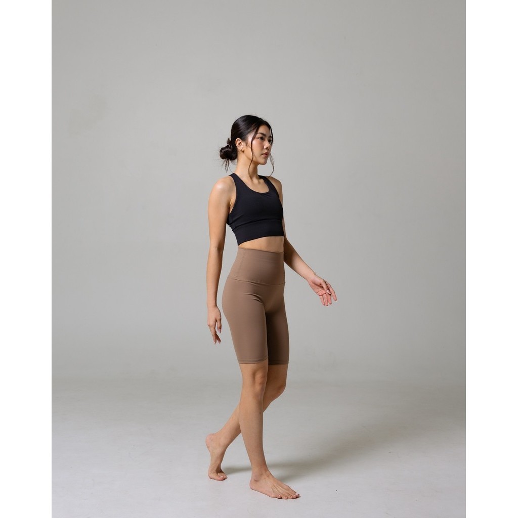 Laurelton Niki Short Legging - High Waistband & Tummy Control | Legging Olahraga Yoga Pilates Gym Wanita Celana Olahraga Wanita