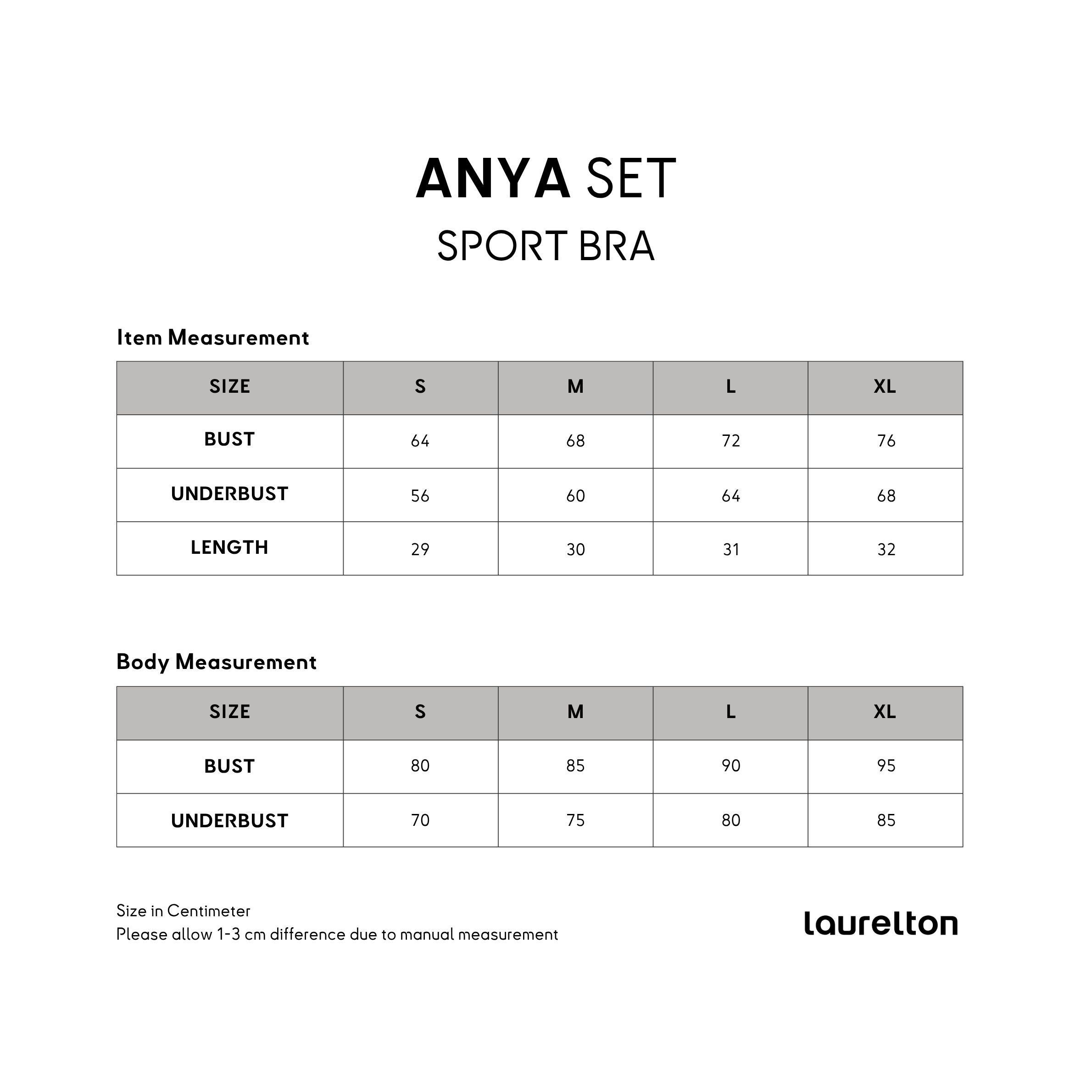 Laurelton Anya Set - High Impact & Second Skin Feel | Set Pakaian Olahraga Yoga Pilates Gym Wanita Atasan & Celana Olahraga Wanita