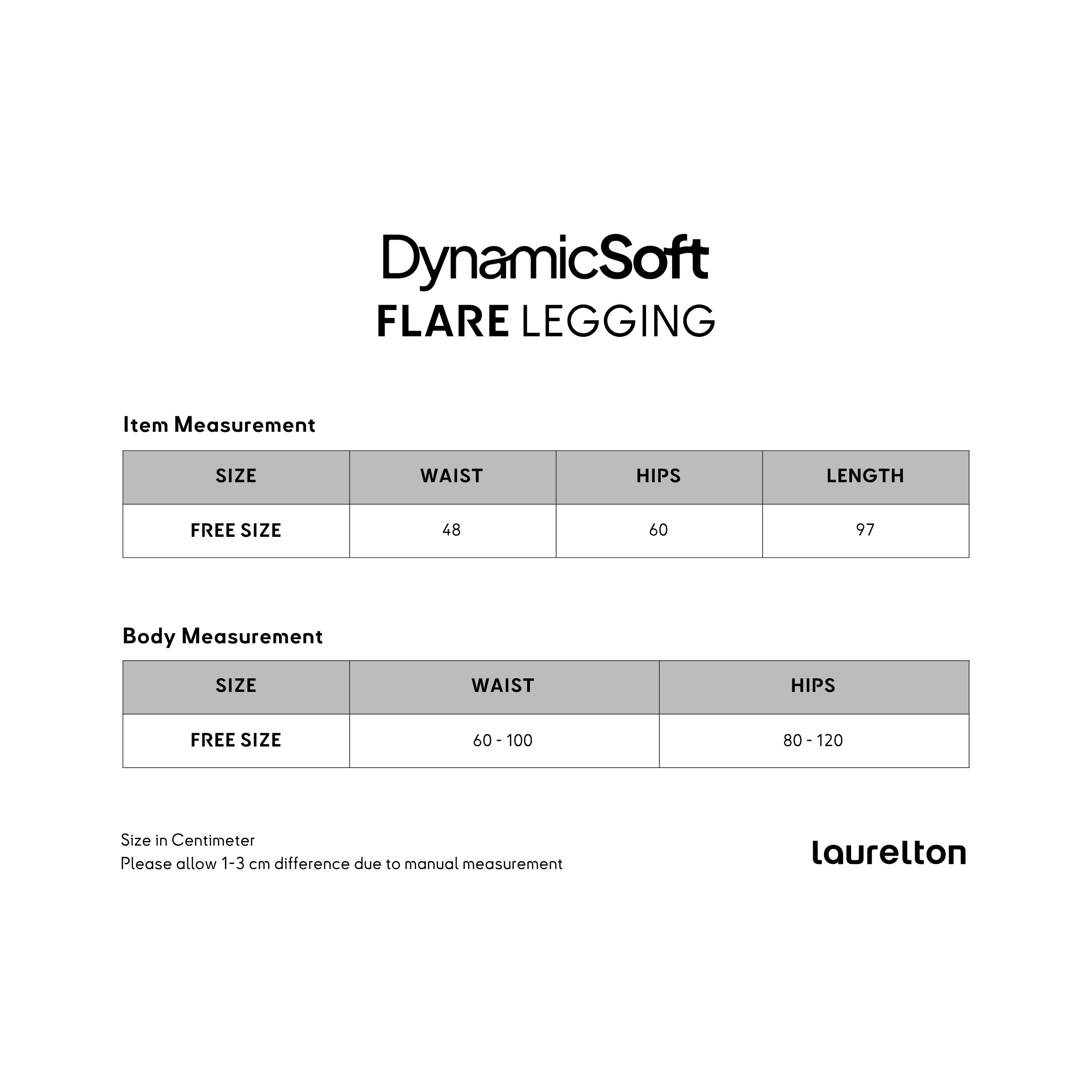 Laurelton Dynamic Soft Flare Legging - Seamless & Buttery Soft | Legging Olahraga Yoga Pilates Gym Wanita