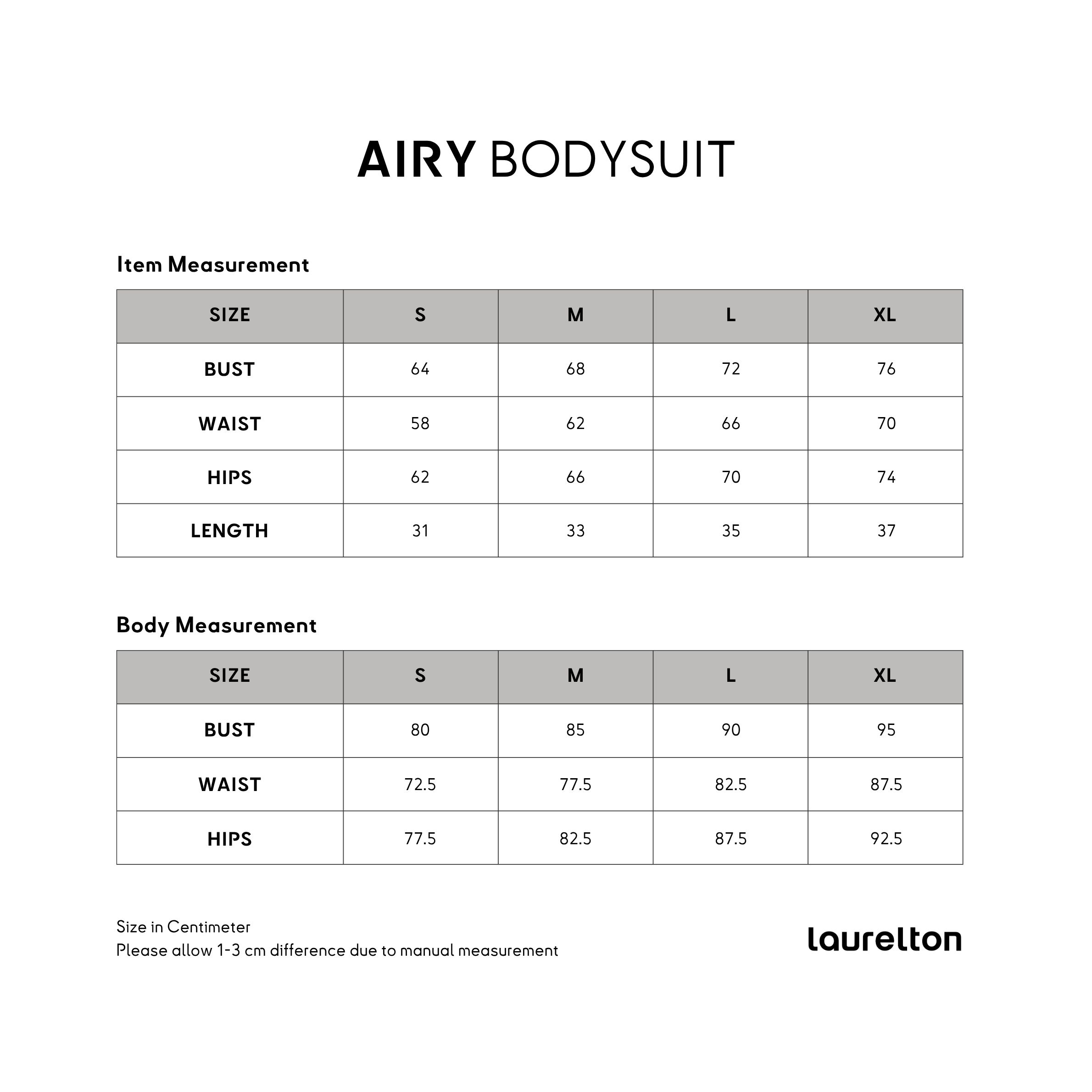 Laurelton Airy Bodysuit – Built-in Sports Bra | Adjustable Strap | Bodysuit Olahraga Wanita Yoga Pilates Dance Casual