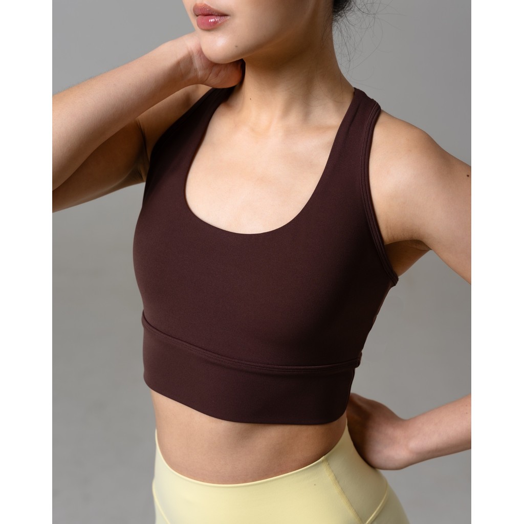 Laurelton Flow Racerback Sport Bra - Racerback Crop & High Support | Sport Bra Yoga Pilates Gym Wanita Atasan Olahraga Wanita