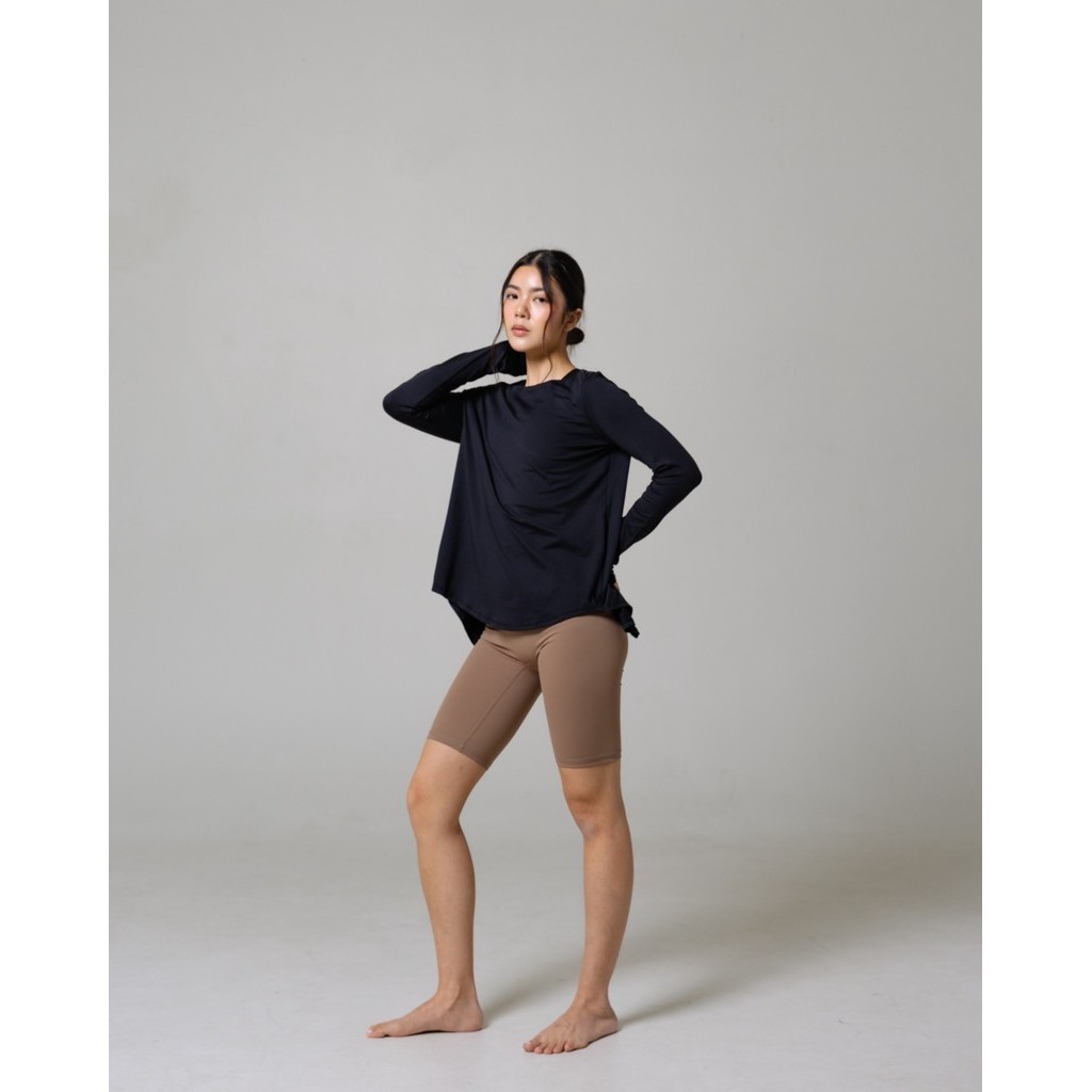 Laurelton Miso Long Sleeve - Breathable & Multiway Styling | Baju Olahraga Yoga Pilates Gym Wanita Atasan Olahraga Wanita