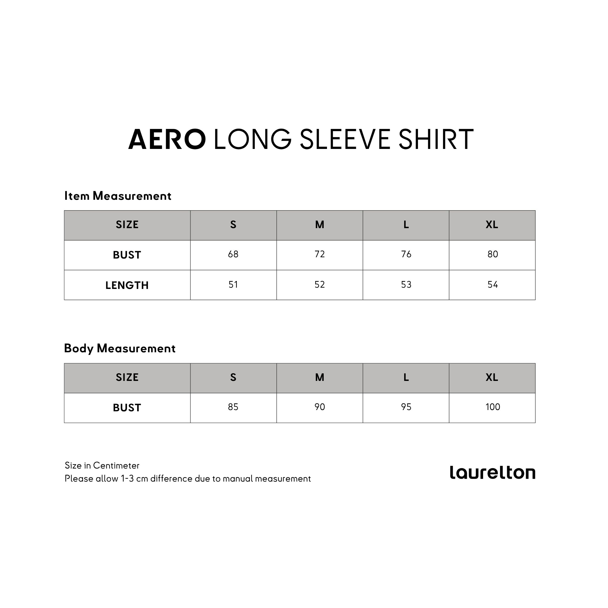 Laurelton Aero Long-Sleeve Shirt – High Elasticity | Buttery Soft Comfort | Baju Senam Yoga Gym Lengan Panjang Wanita