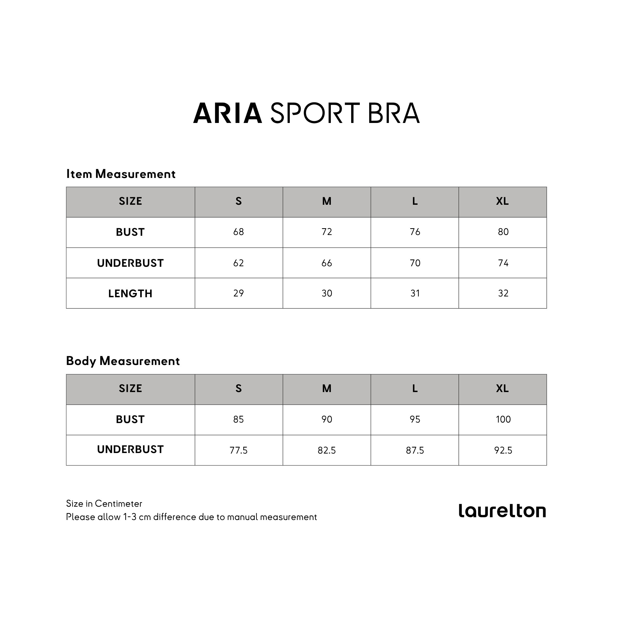 Laurelton Aria Sport Bra - Quick Drying & Breathable Mesh | Sport Bra Yoga Pilates Gym Wanita Atasan Olahraga Wanita