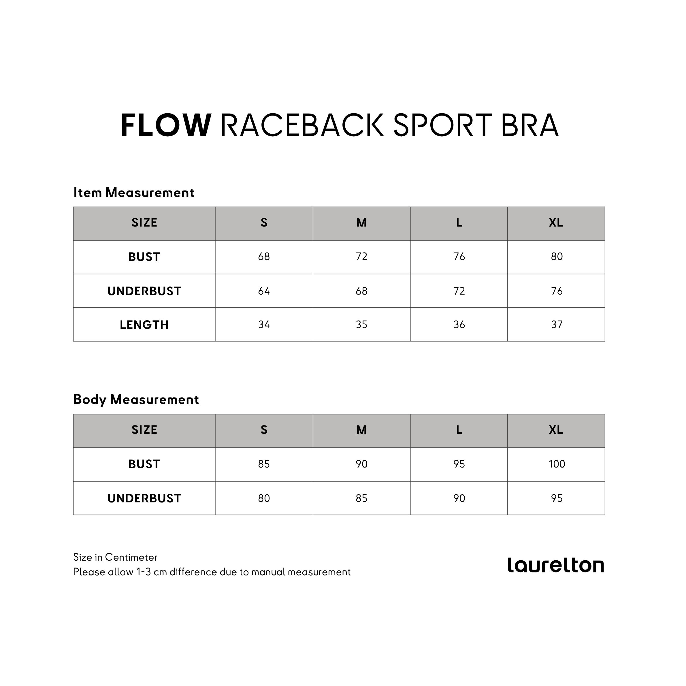 Laurelton Flow Racerback Sport Bra - Racerback Crop & High Support | Sport Bra Yoga Pilates Gym Wanita Atasan Olahraga Wanita
