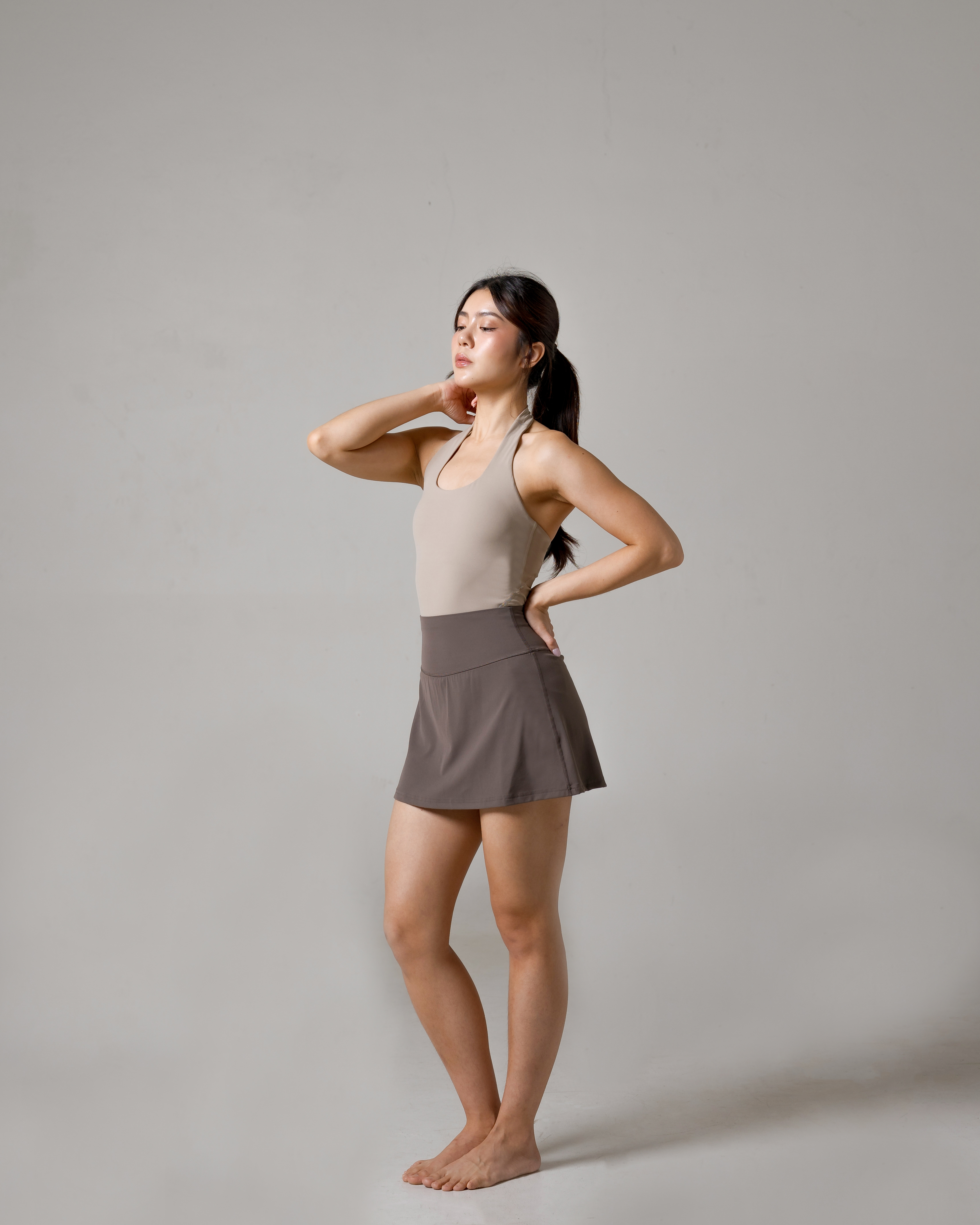 Laurelton Serve Skort – A-Line Skort with Built-in Pocket & Inner Shorts | Rok Celana Olahraga Wanita Tennis Padel Golf Running Skort