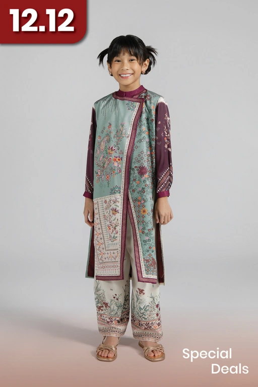 Image of Heart Troops Sentani Set Mint Kids (Tunic & Pants)