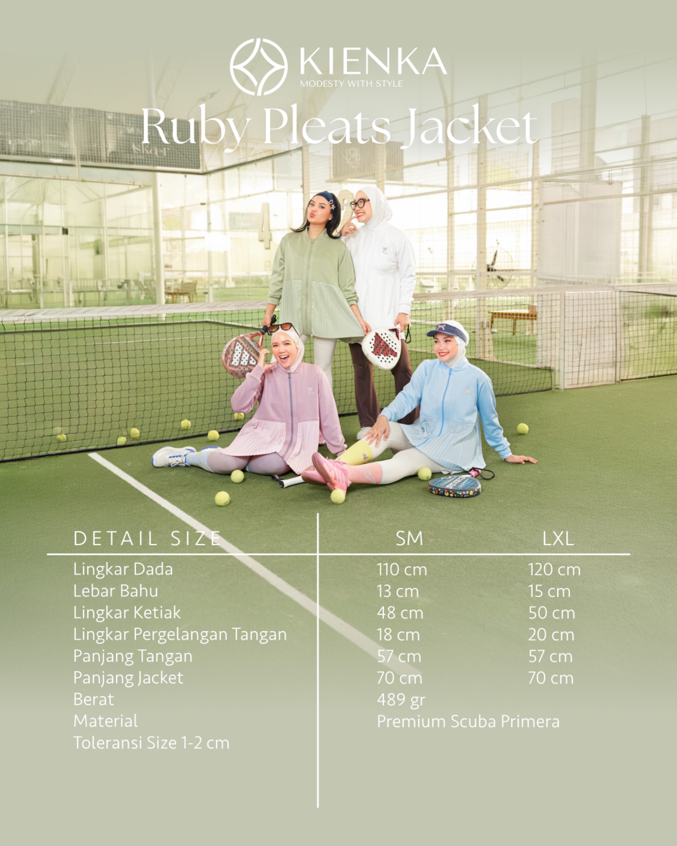 Ruby Pleats Jacket Emerald
