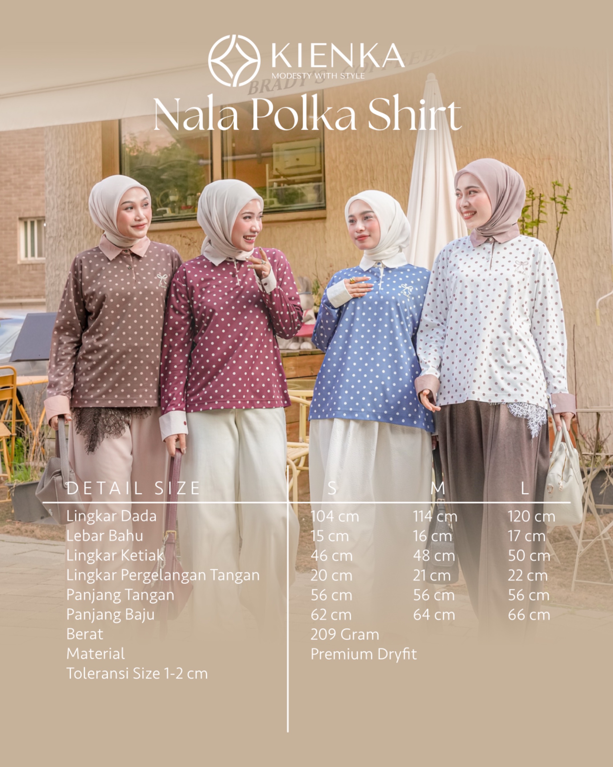 Nala Polka Shirt Whisper