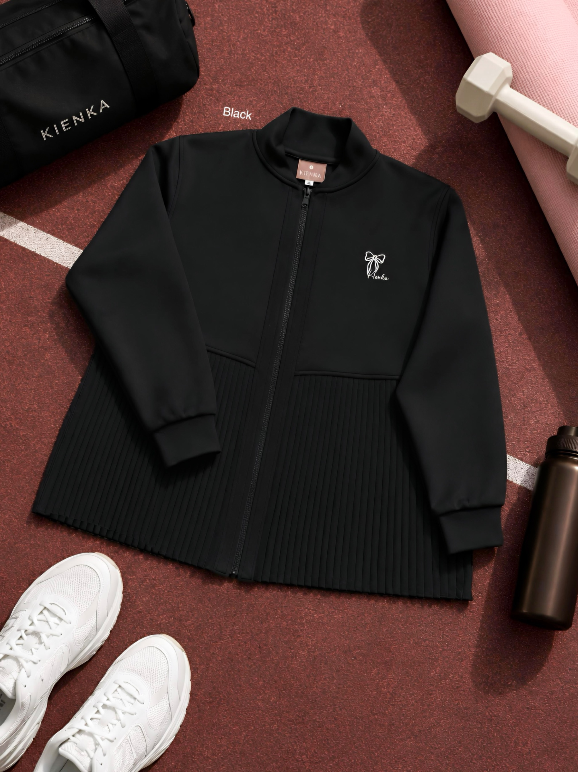 Ruby Pleats Jacket Black