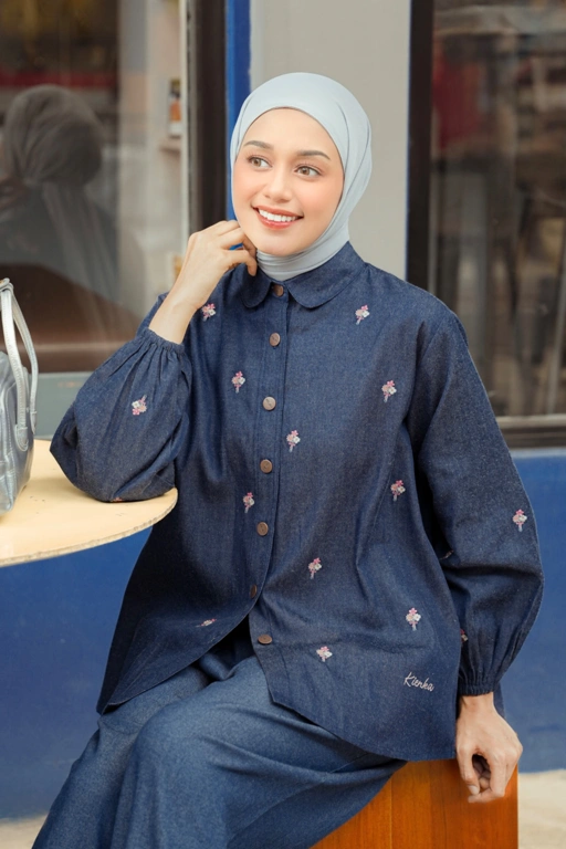 Image of Sassy Denim Shirt Raw Denim