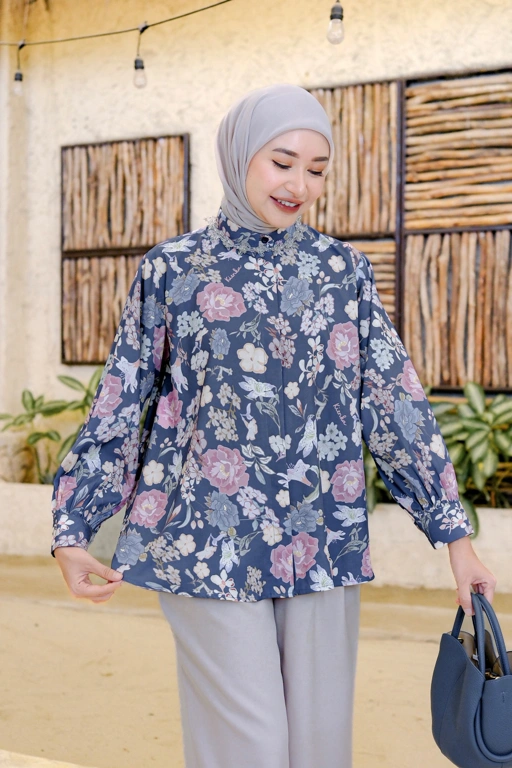 Image of Floria Daily Blouse Indigo