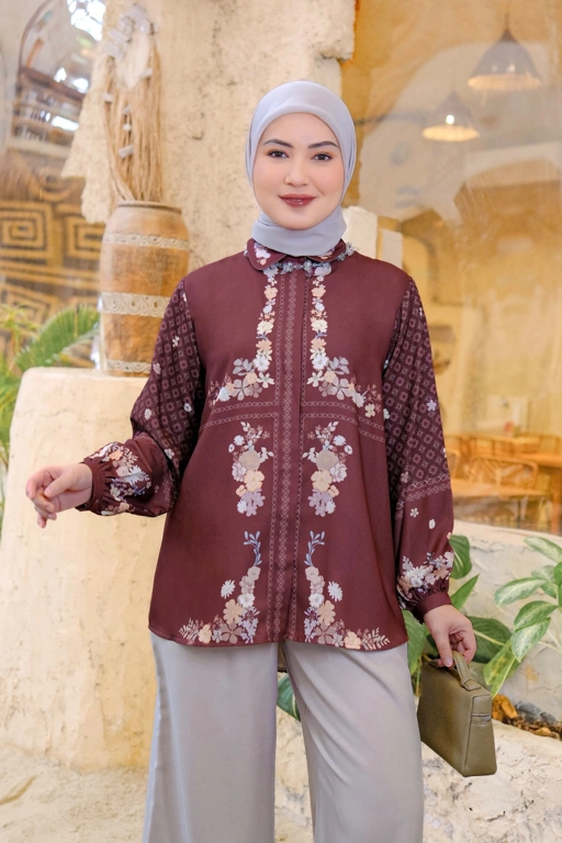 Image of Camille Shirt Mahogany