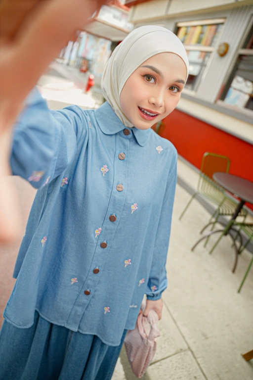 Image of Sassy Denim Shirt Light