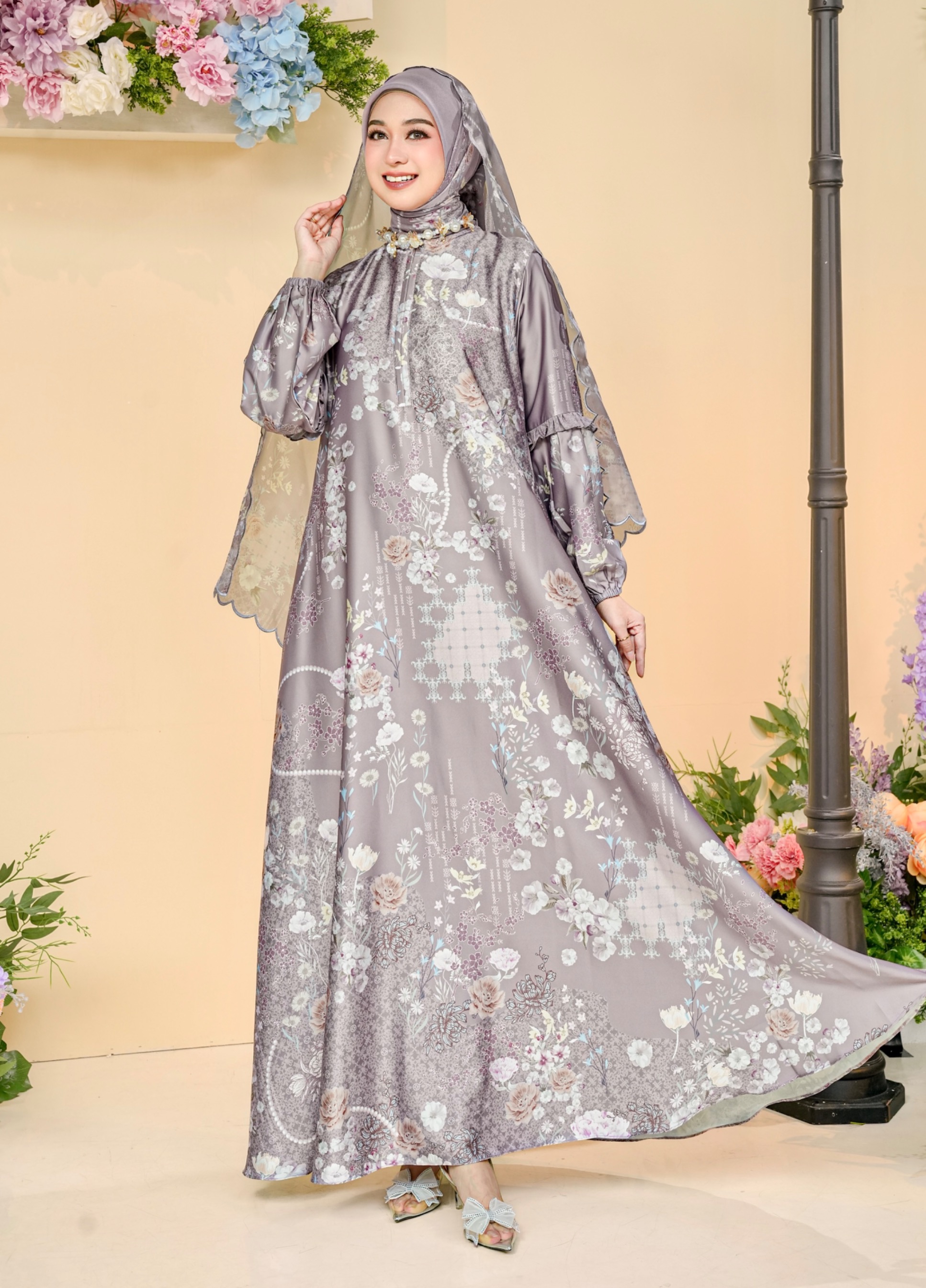 Lumira Dress Ibu Orchid