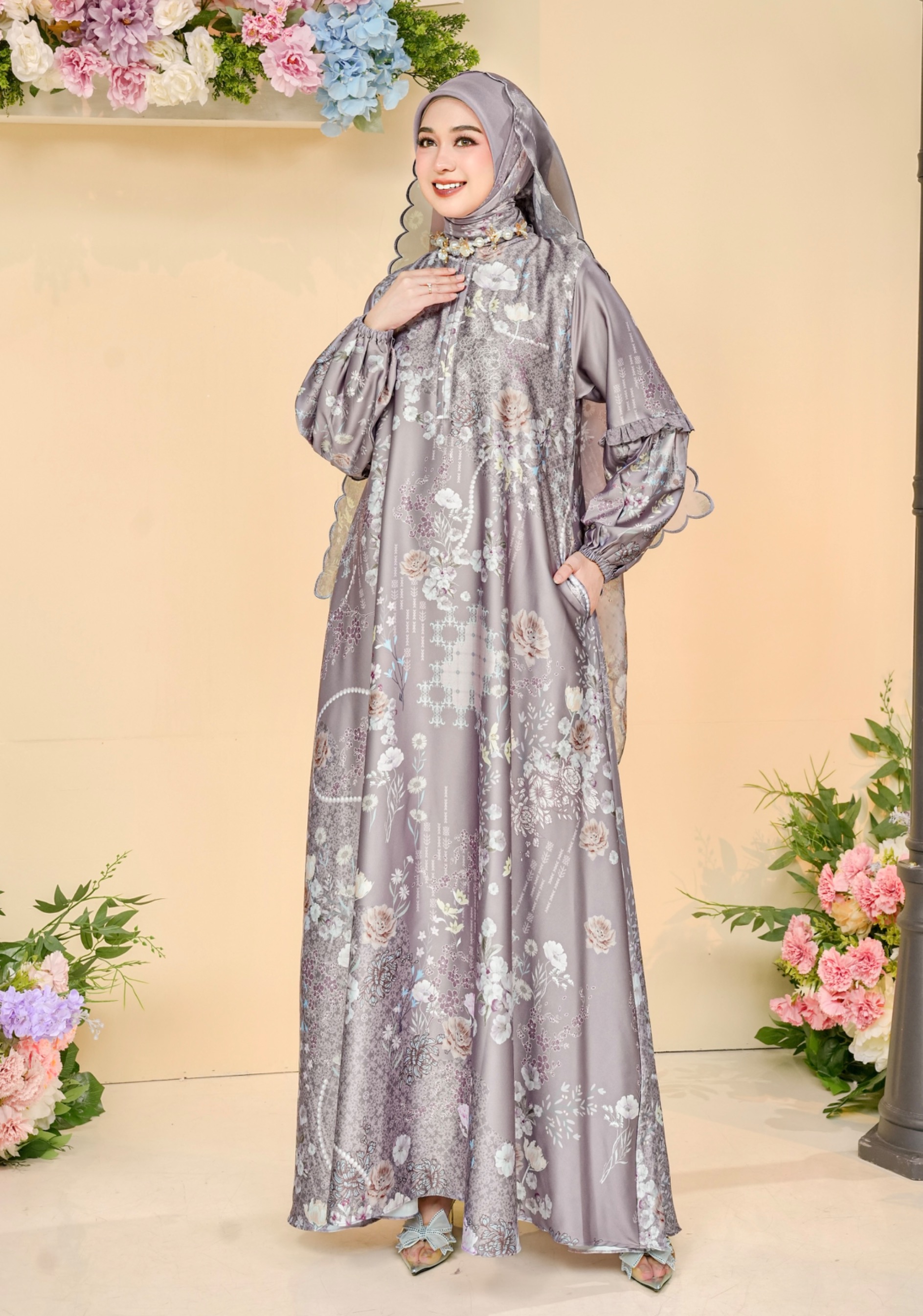 Lumira Dress Ibu Orchid