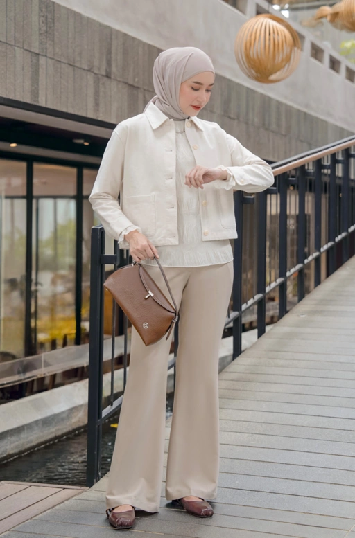 Image of Gia Flared Pants Sand