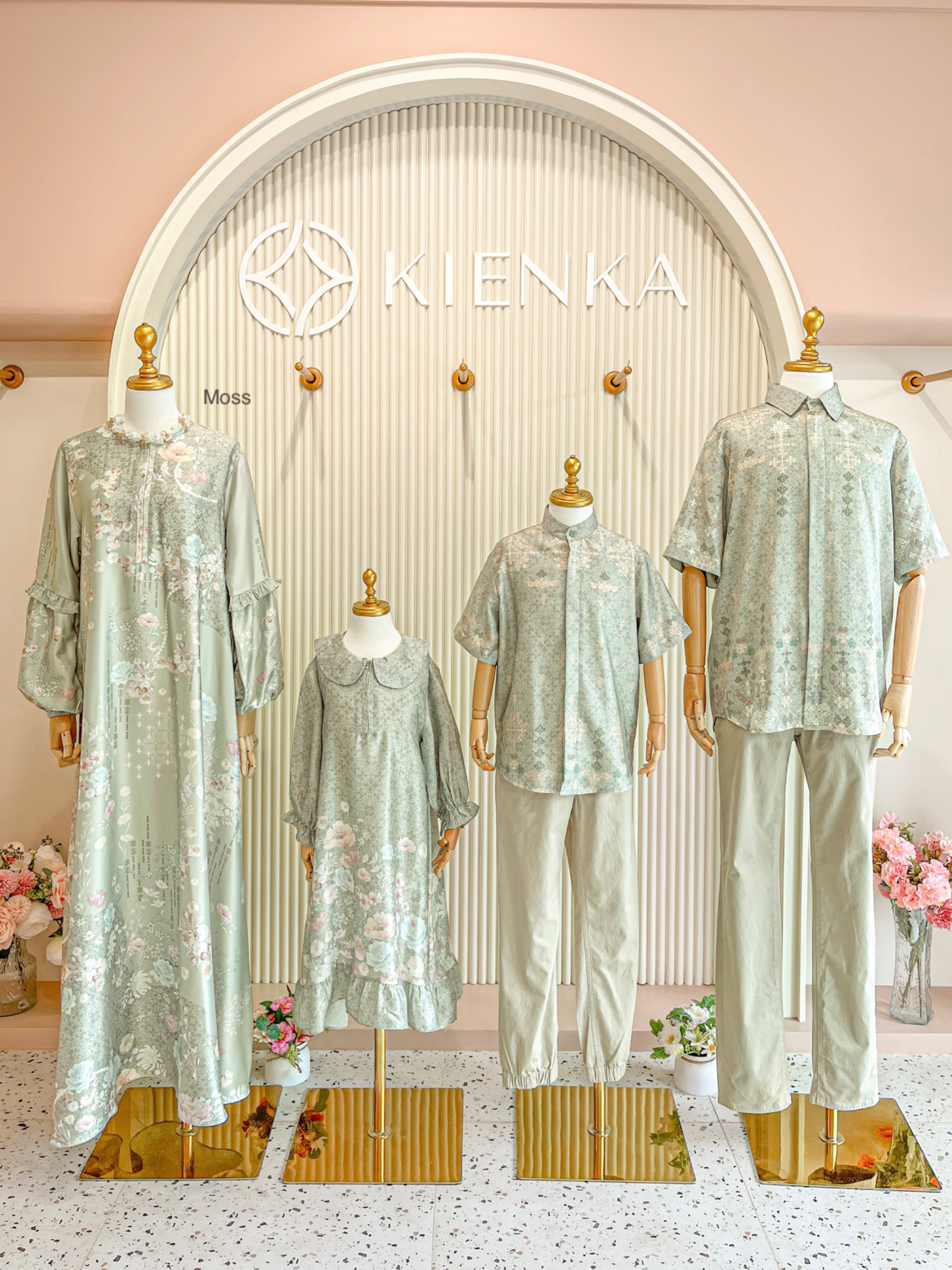 Lumira Dress Ibu Moss