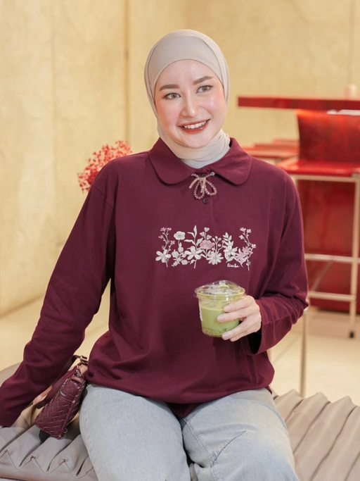 Image of Liora Shirt Maroon