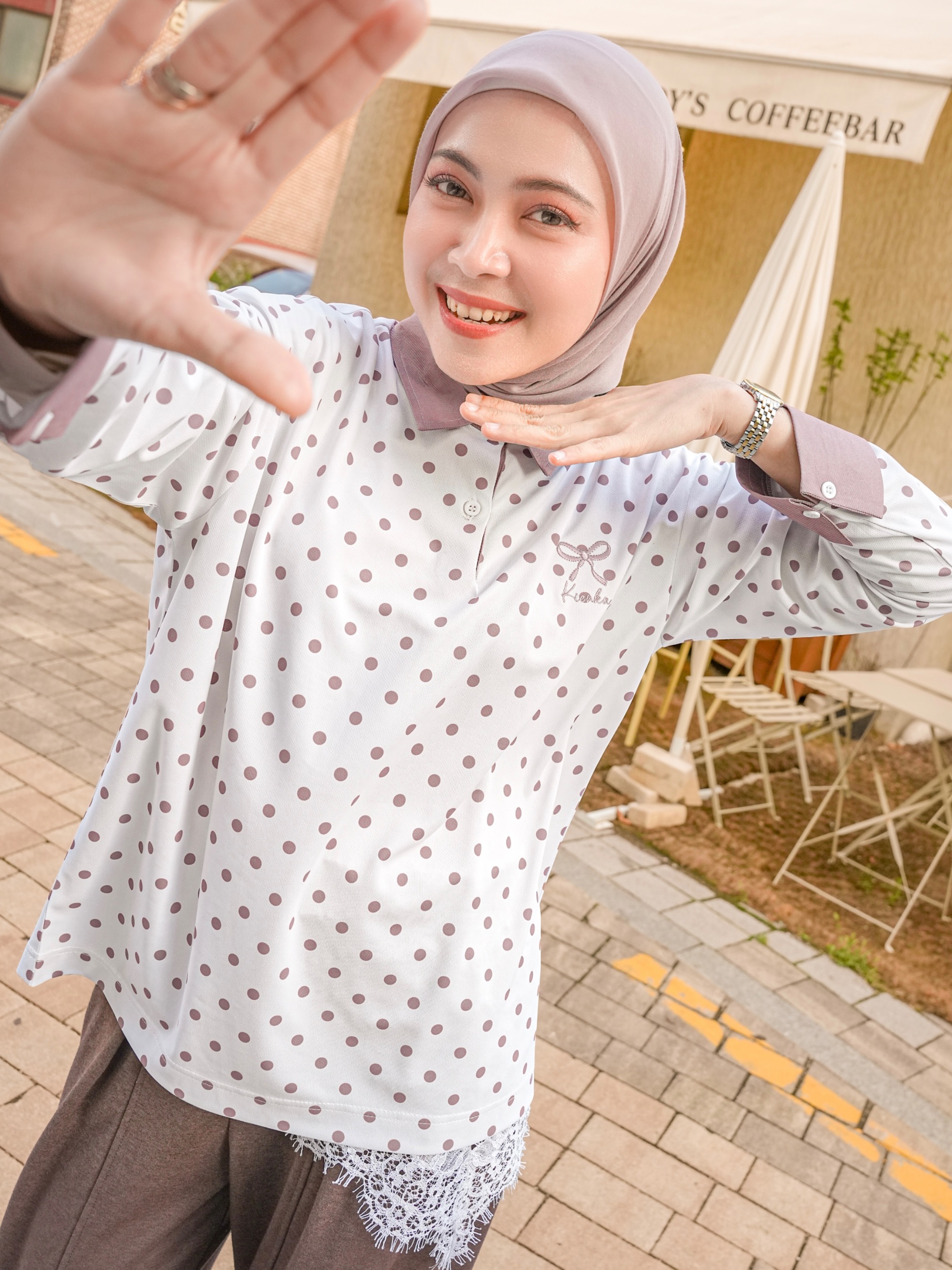 Nala Polka Shirt Whisper