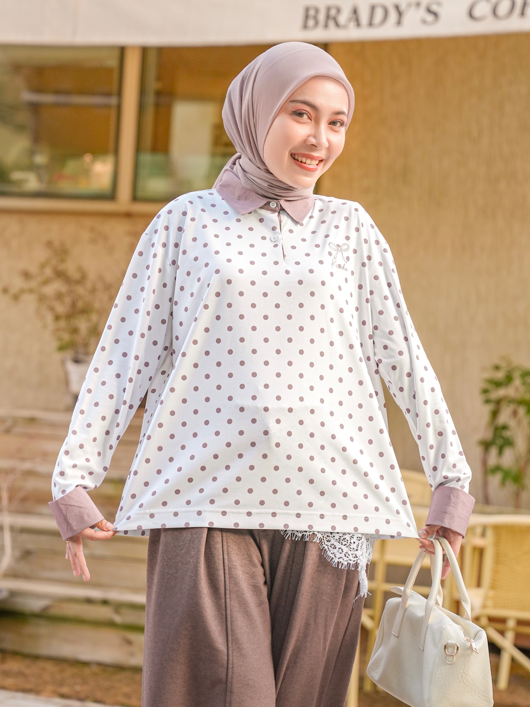 Nala Polka Shirt Whisper
