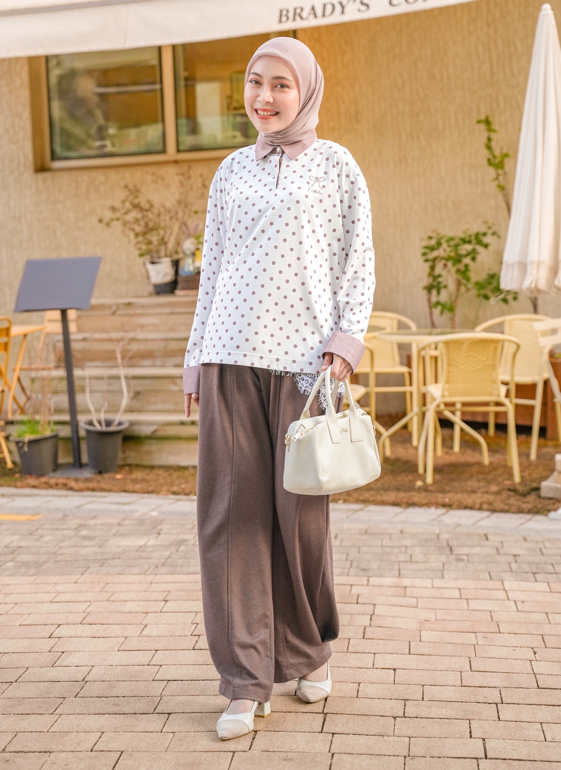Nala Polka Shirt Whisper
