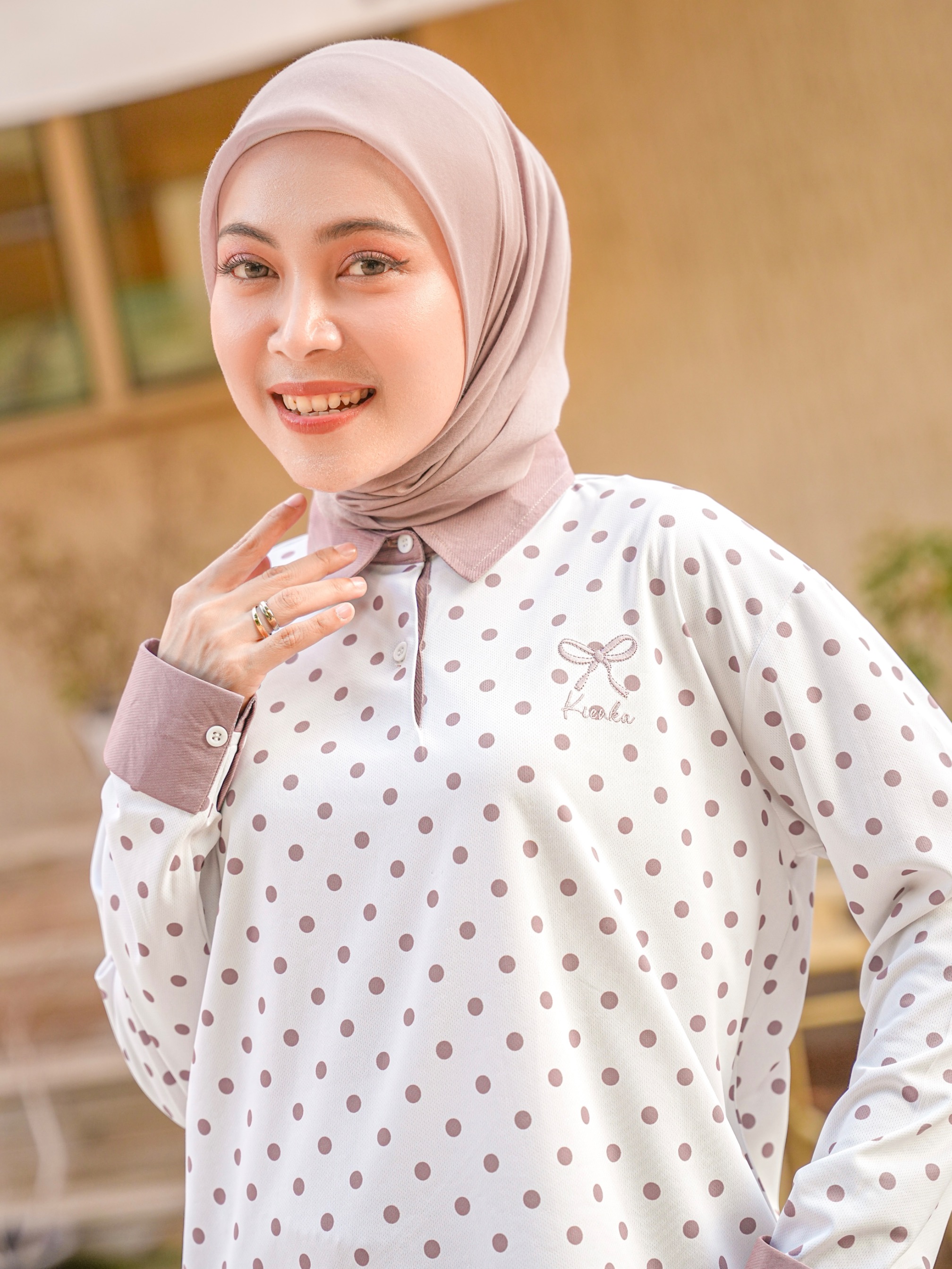 Nala Polka Shirt Whisper