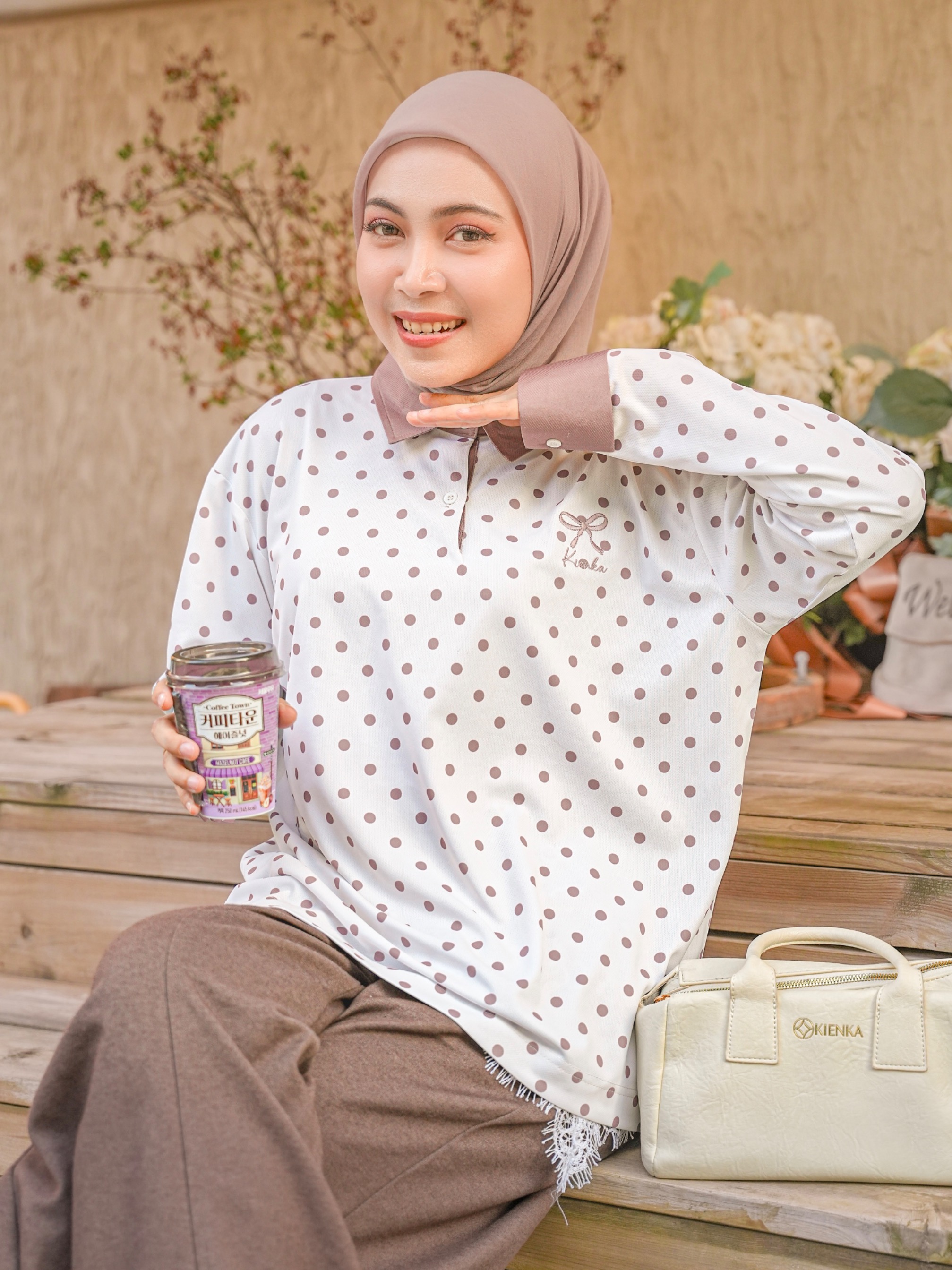 Nala Polka Shirt Whisper