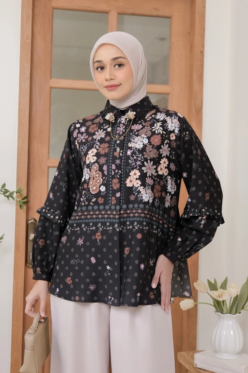Image of Denara Blouse Ebony