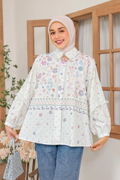 Image of Denara Blouse Whisper