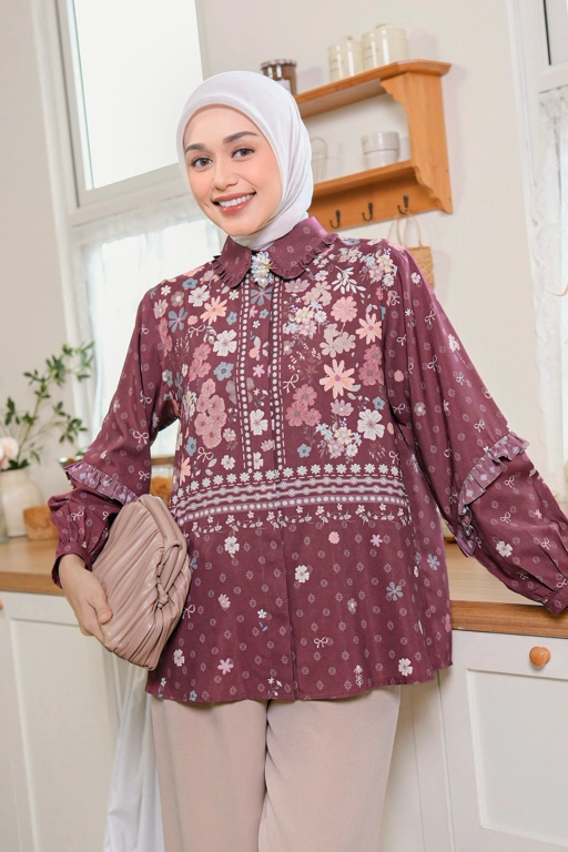 Image of Denara Blouse Maroon