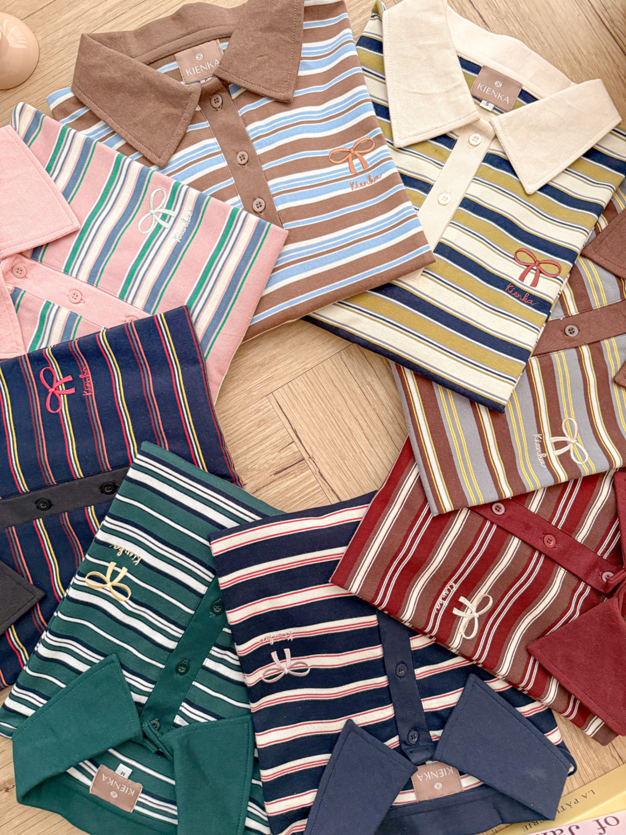 Hyeri Stripe Shirt Emerald