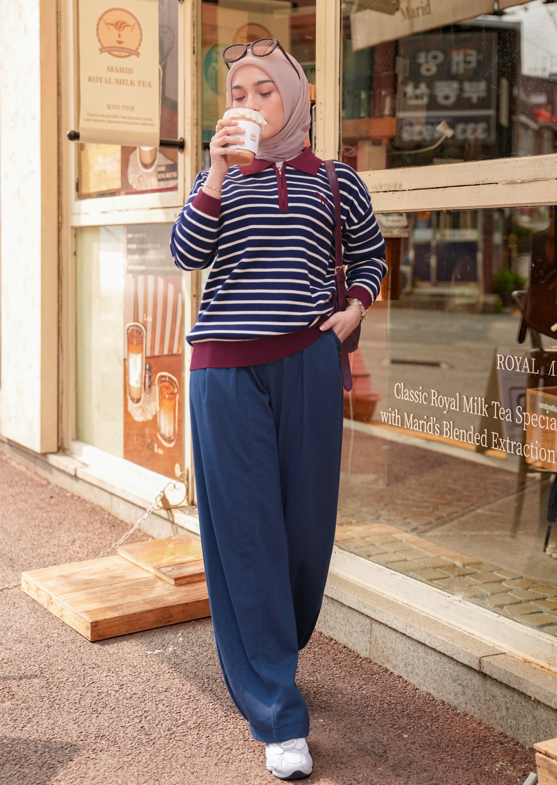 Yejin Long Sleeve Navy