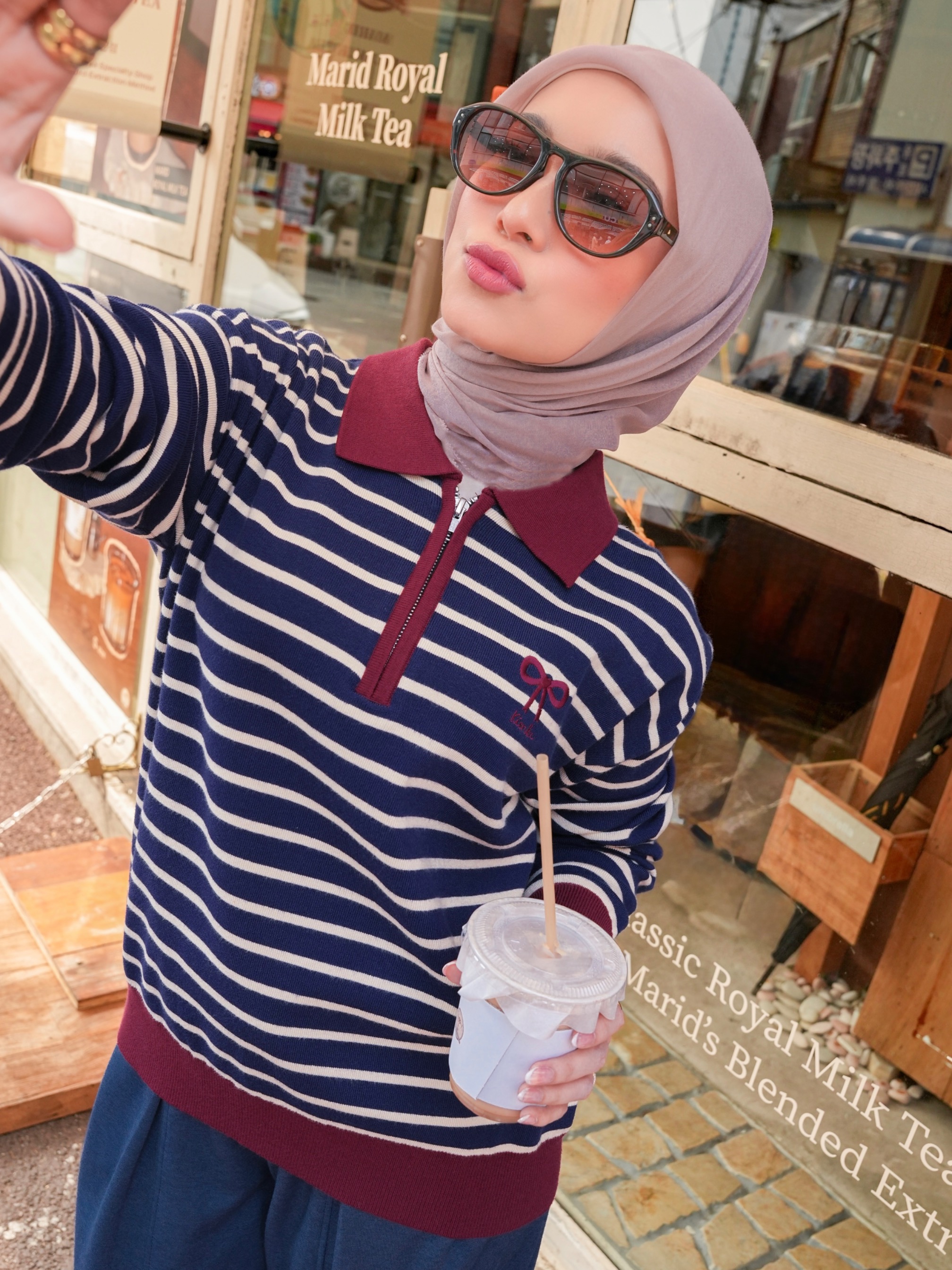 Yejin Long Sleeve Navy