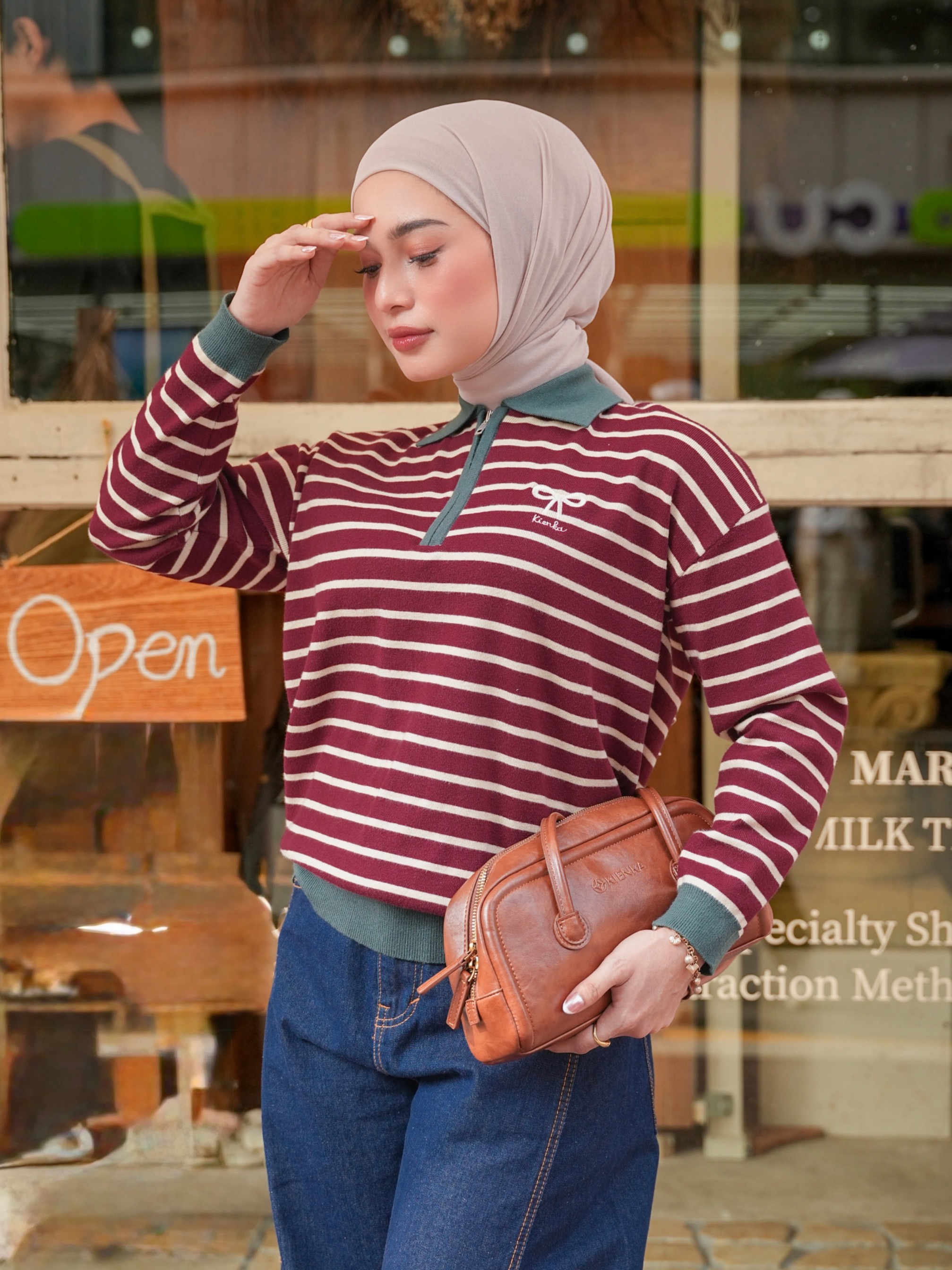 Yejin Long Sleeve Maroon