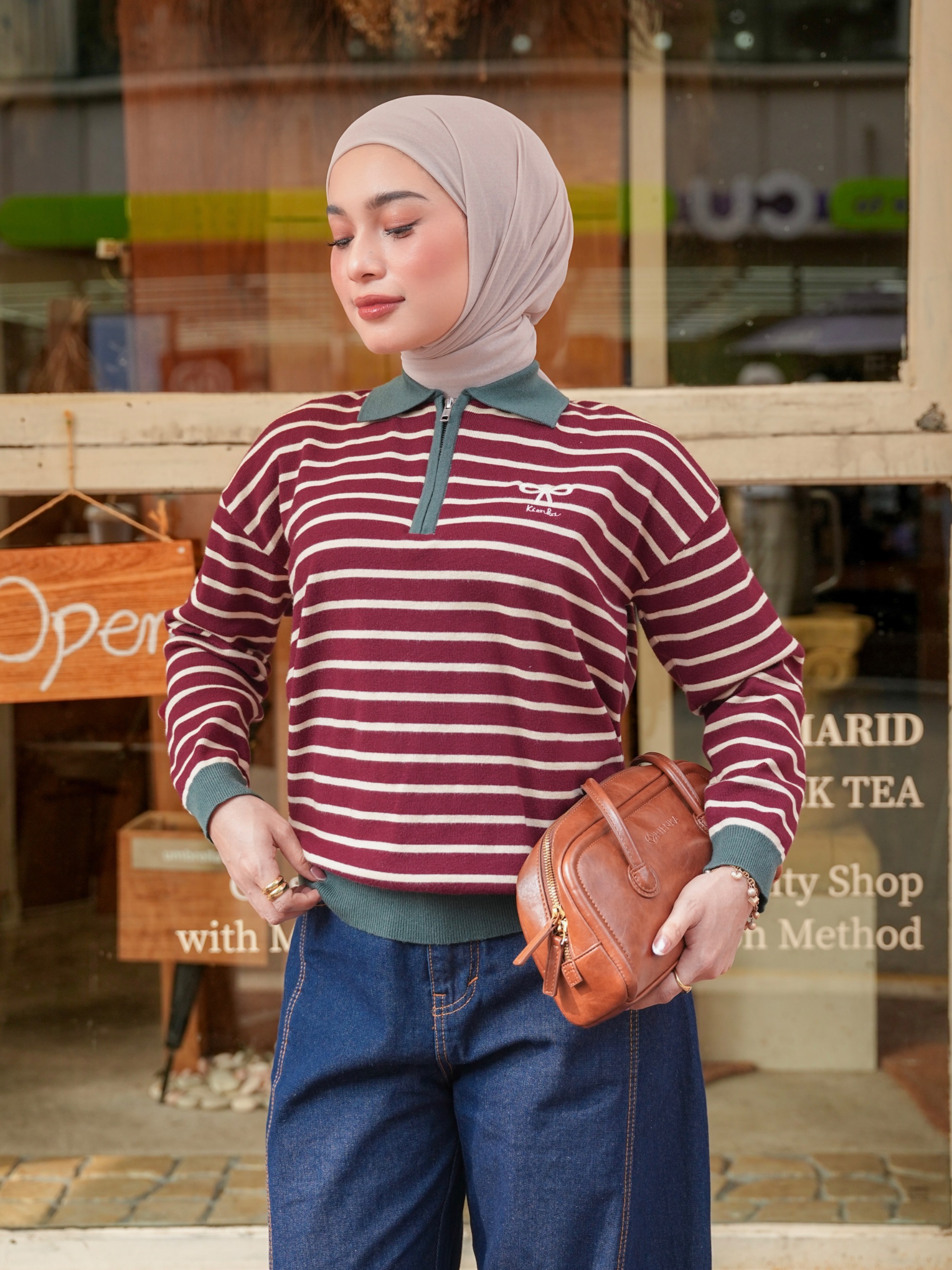 Yejin Long Sleeve Maroon