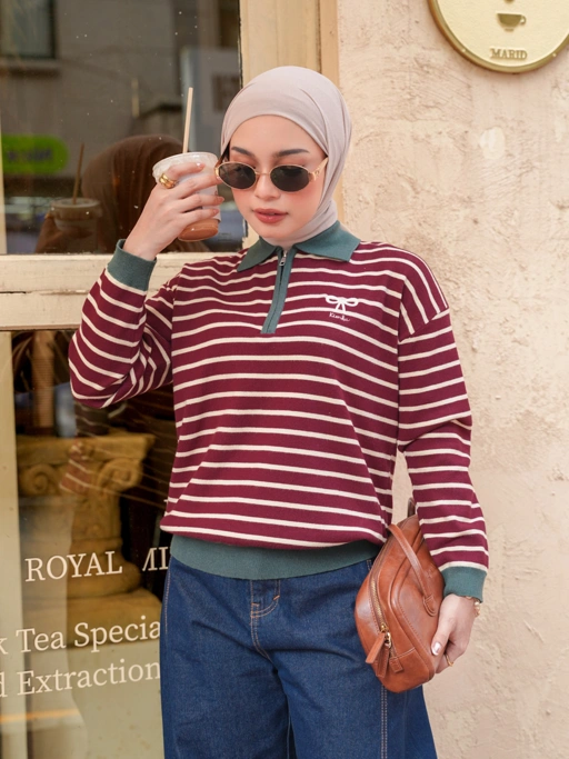 Yejin Long Sleeve Maroon