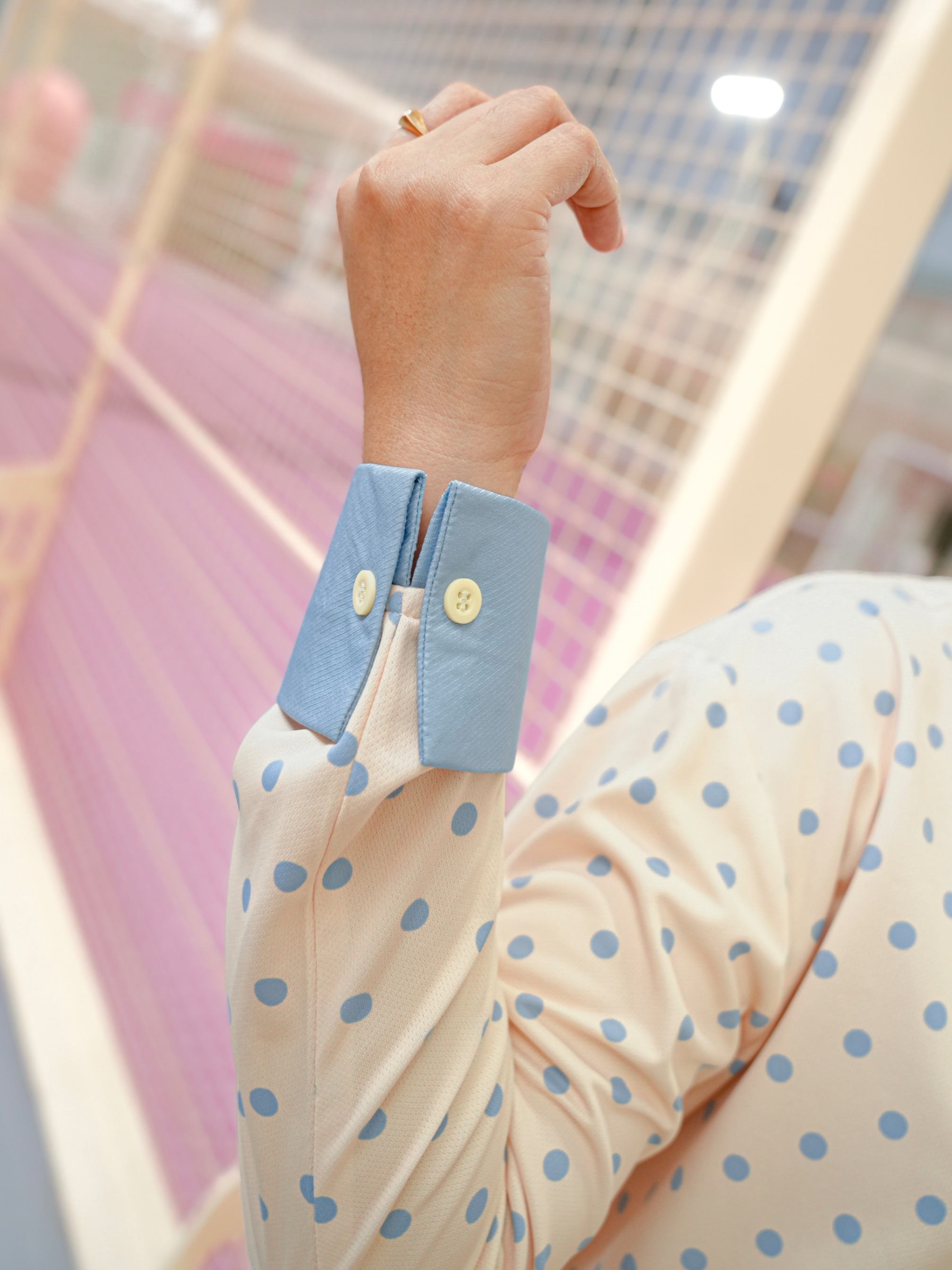 Nala Polka Shirt Butter Yellow