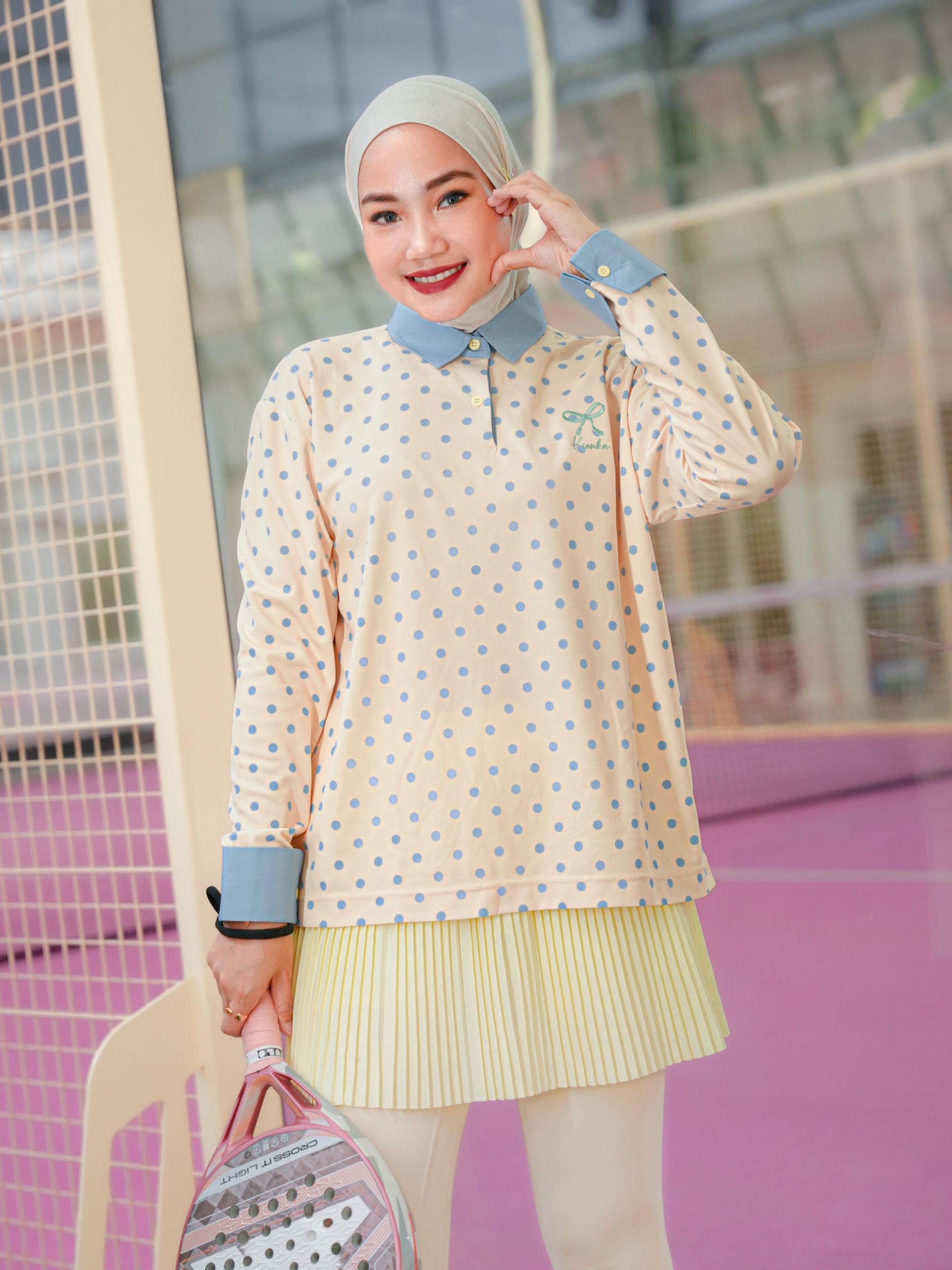 Nala Polka Shirt Butter Yellow