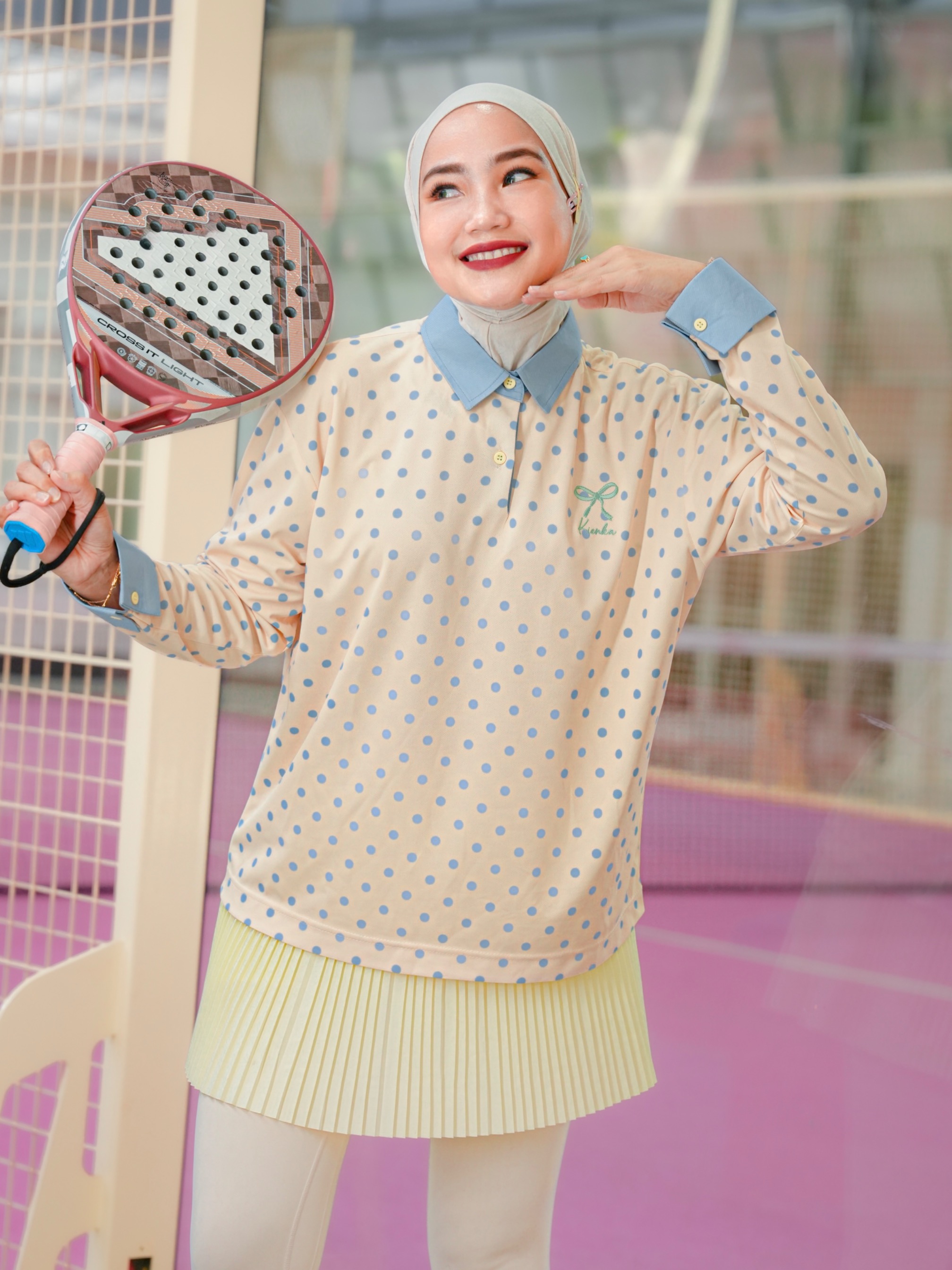 Nala Polka Shirt Butter Yellow
