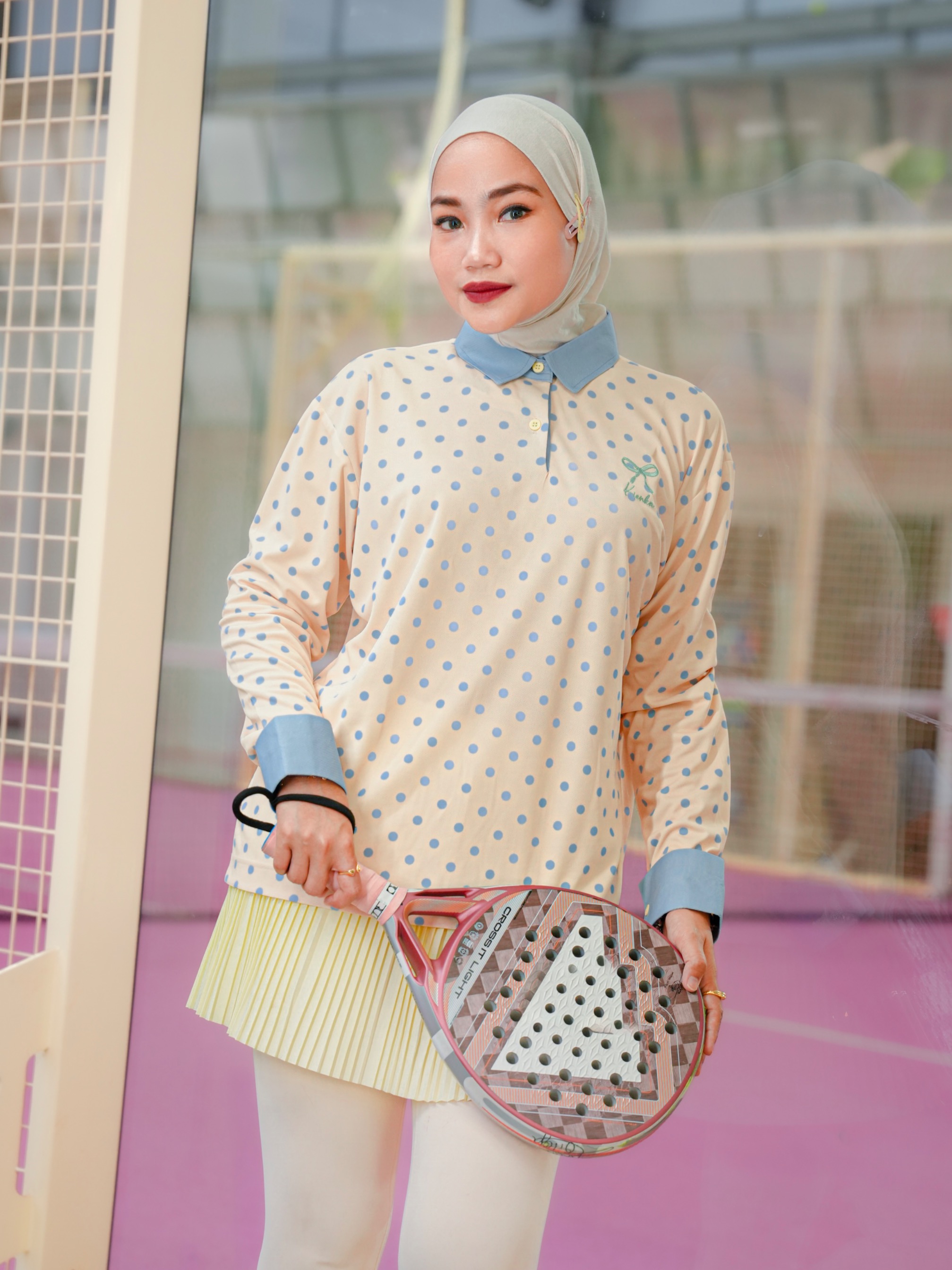 Nala Polka Shirt Butter Yellow