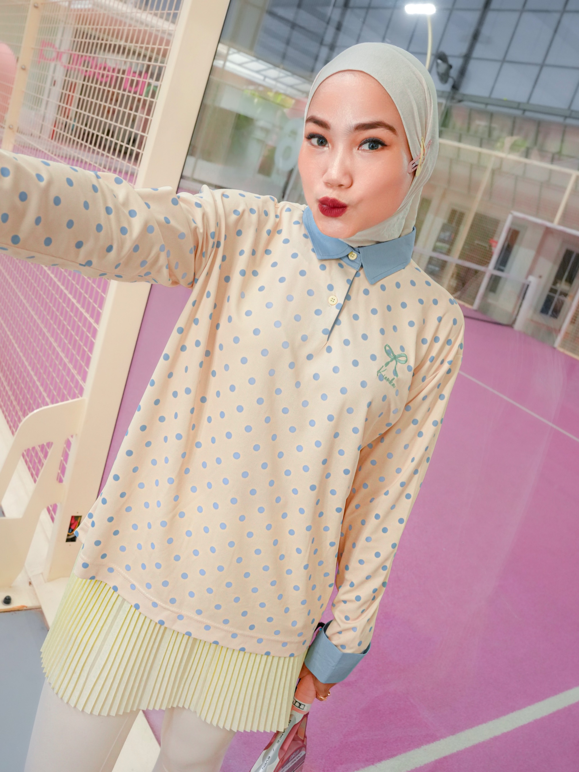 Nala Polka Shirt Butter Yellow