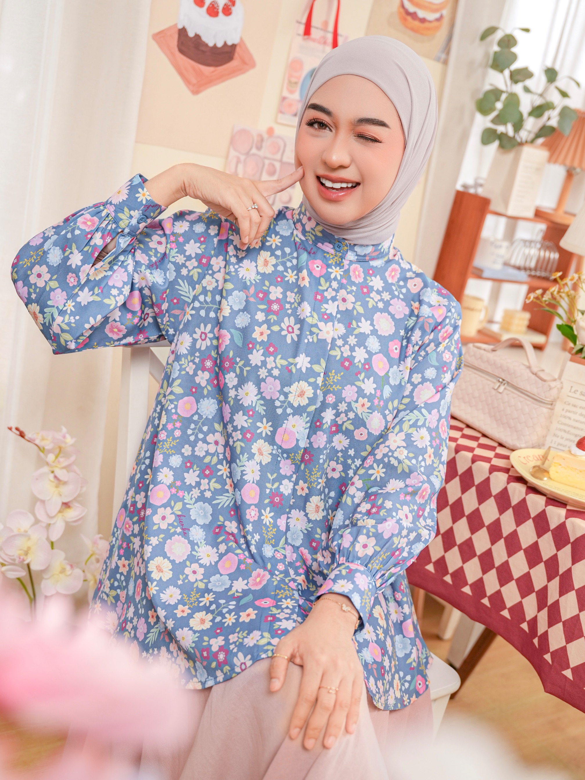 Kalula Blouse Azure