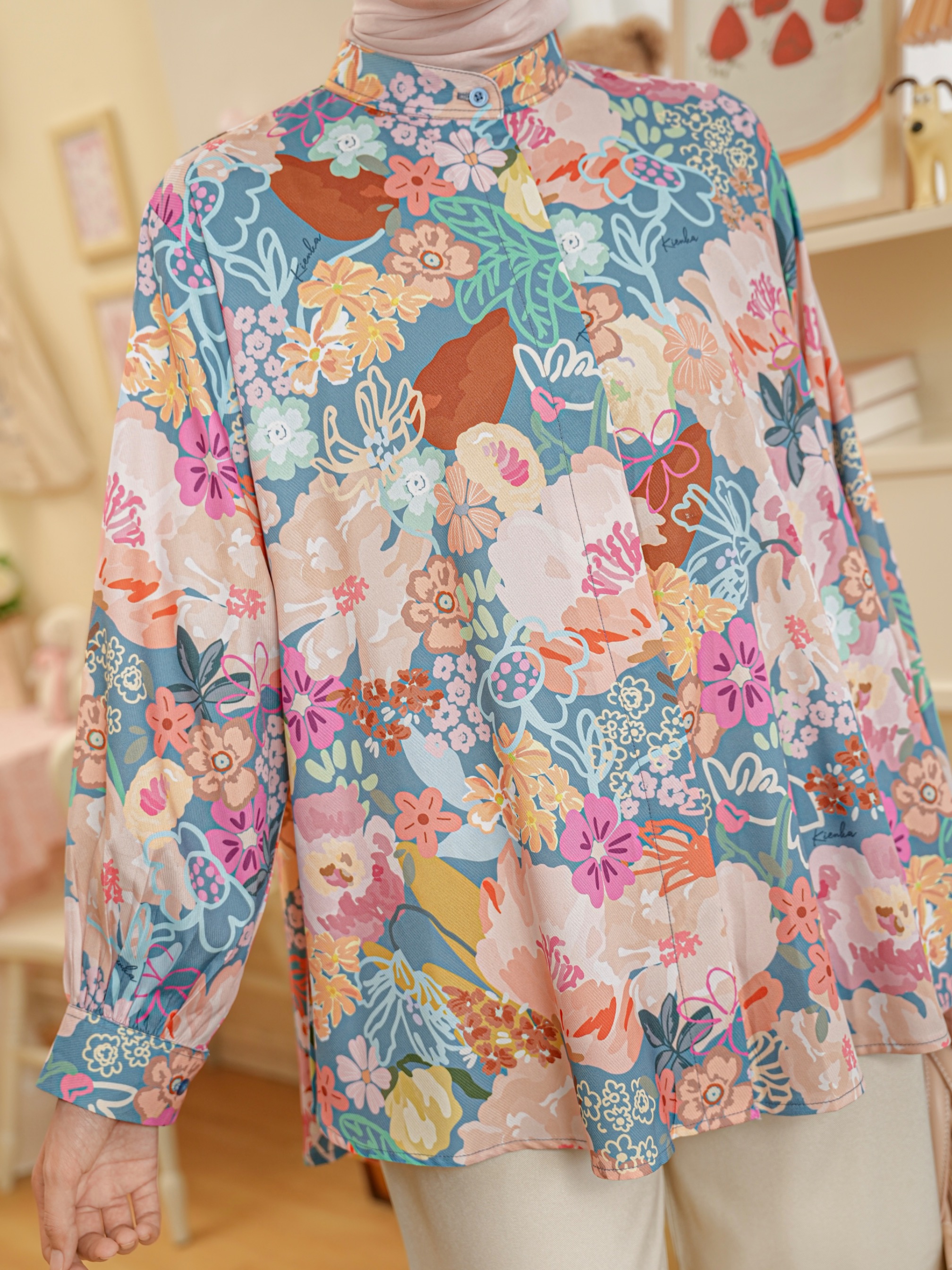 Kalula Blouse Ocean