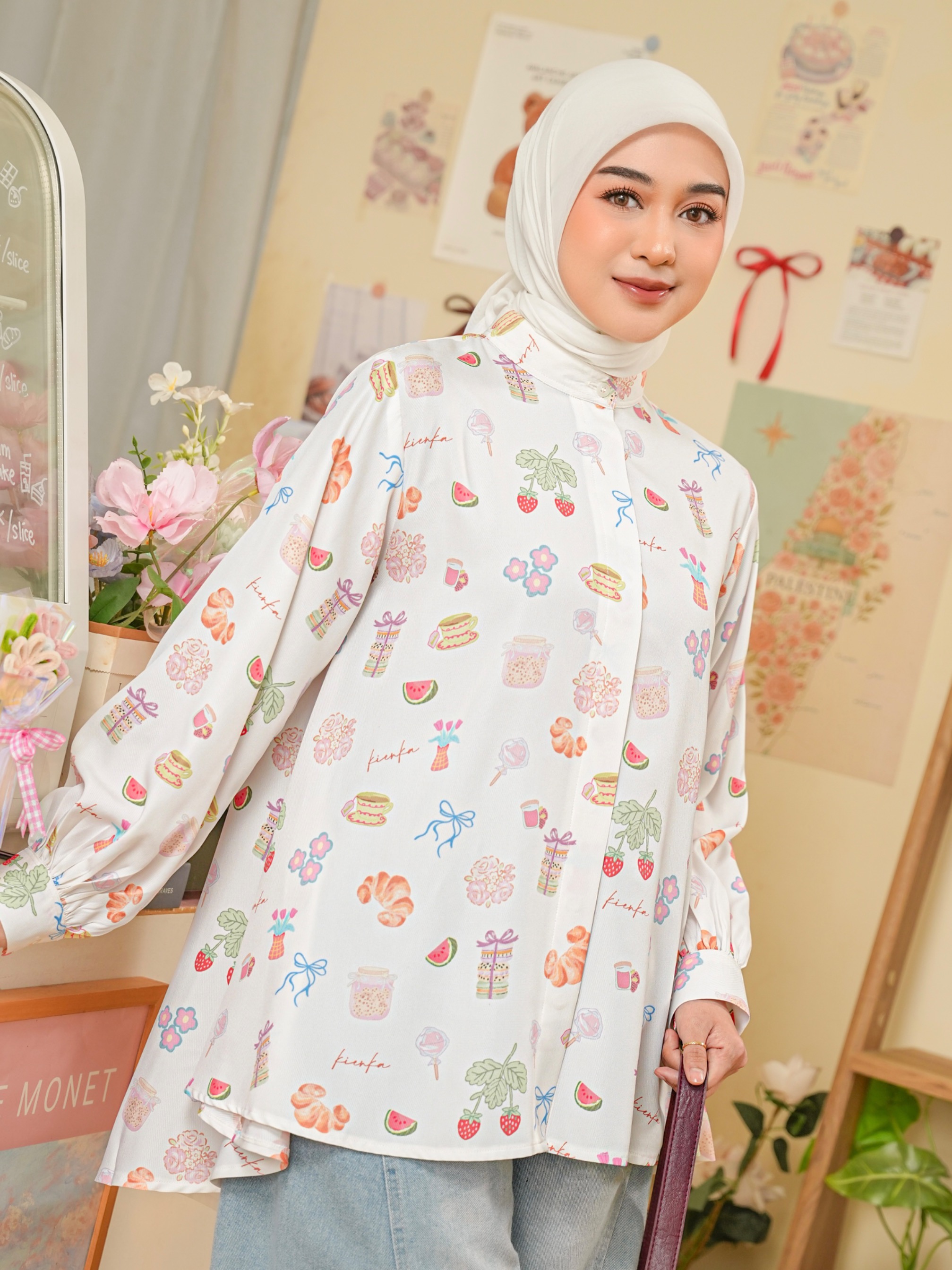 Kalula Blouse Pearl